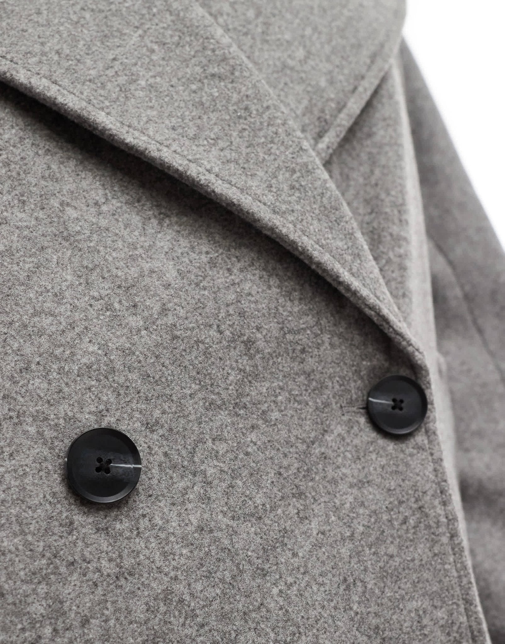 Pull&Bear cropped wool look trench coat in grey - ASOS Sample Sale