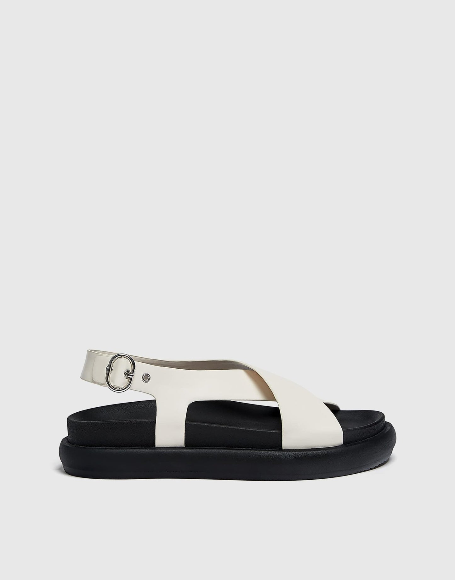 Pull&Bear crossover sandals in white - ASOS Sample Sale