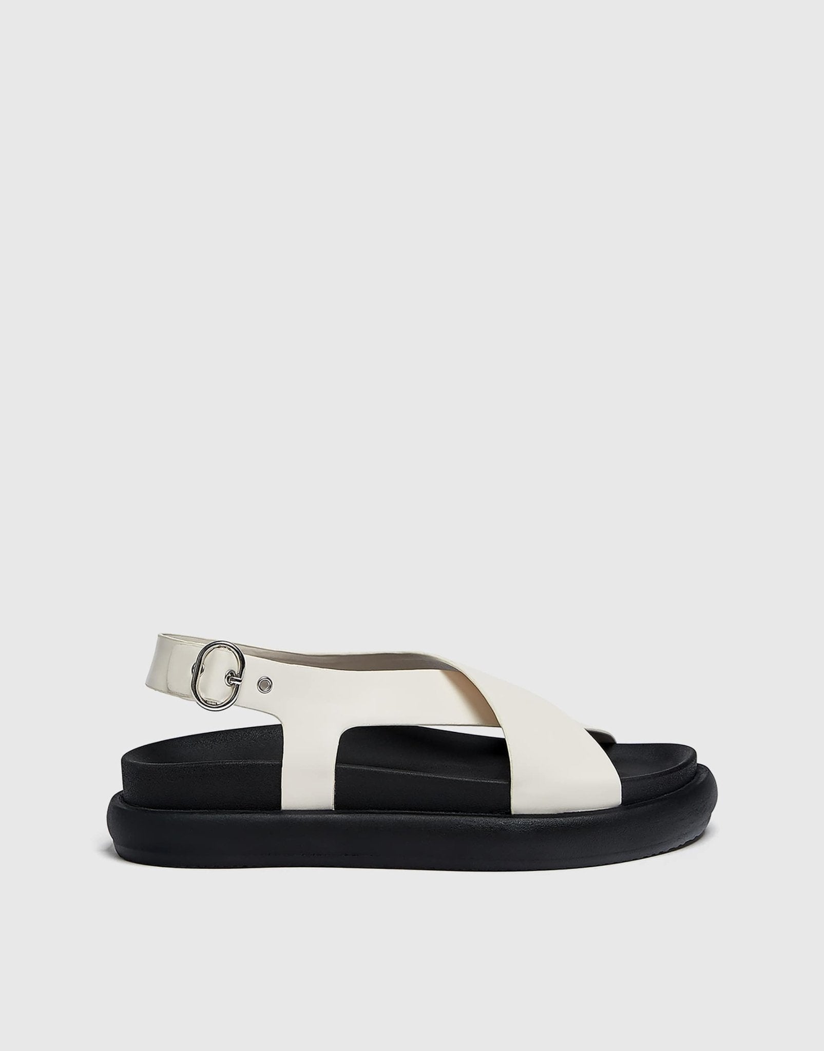 Pull&Bear crossover sandals in white - ASOS Sample Sale