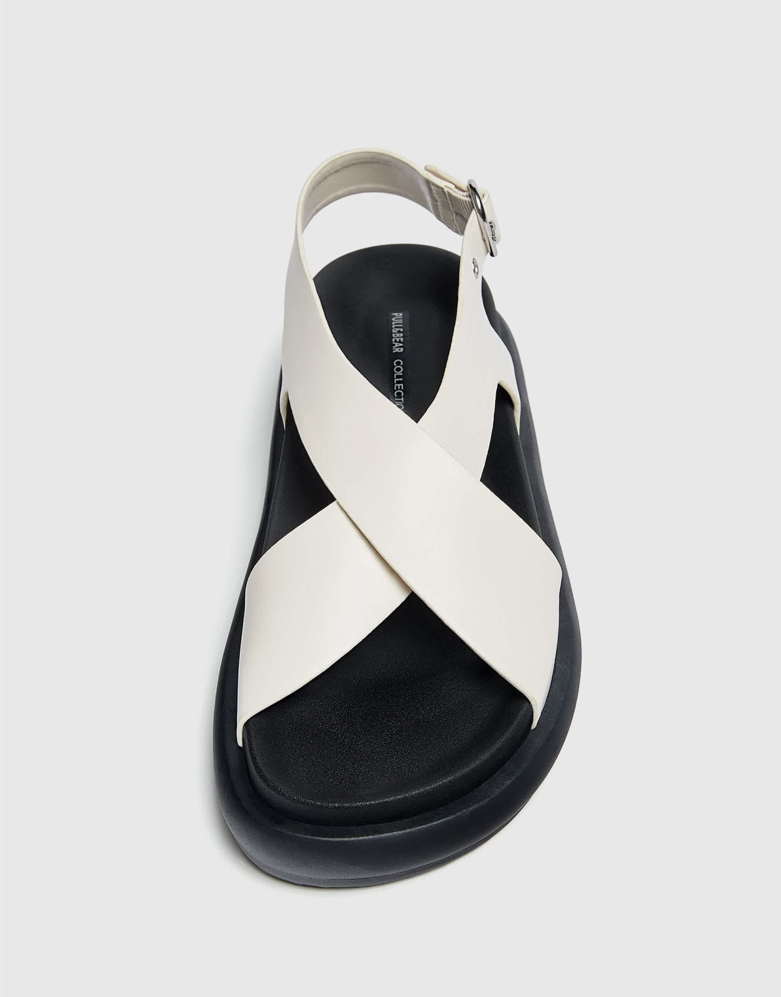 Pull&Bear crossover sandals in white - ASOS Sample Sale