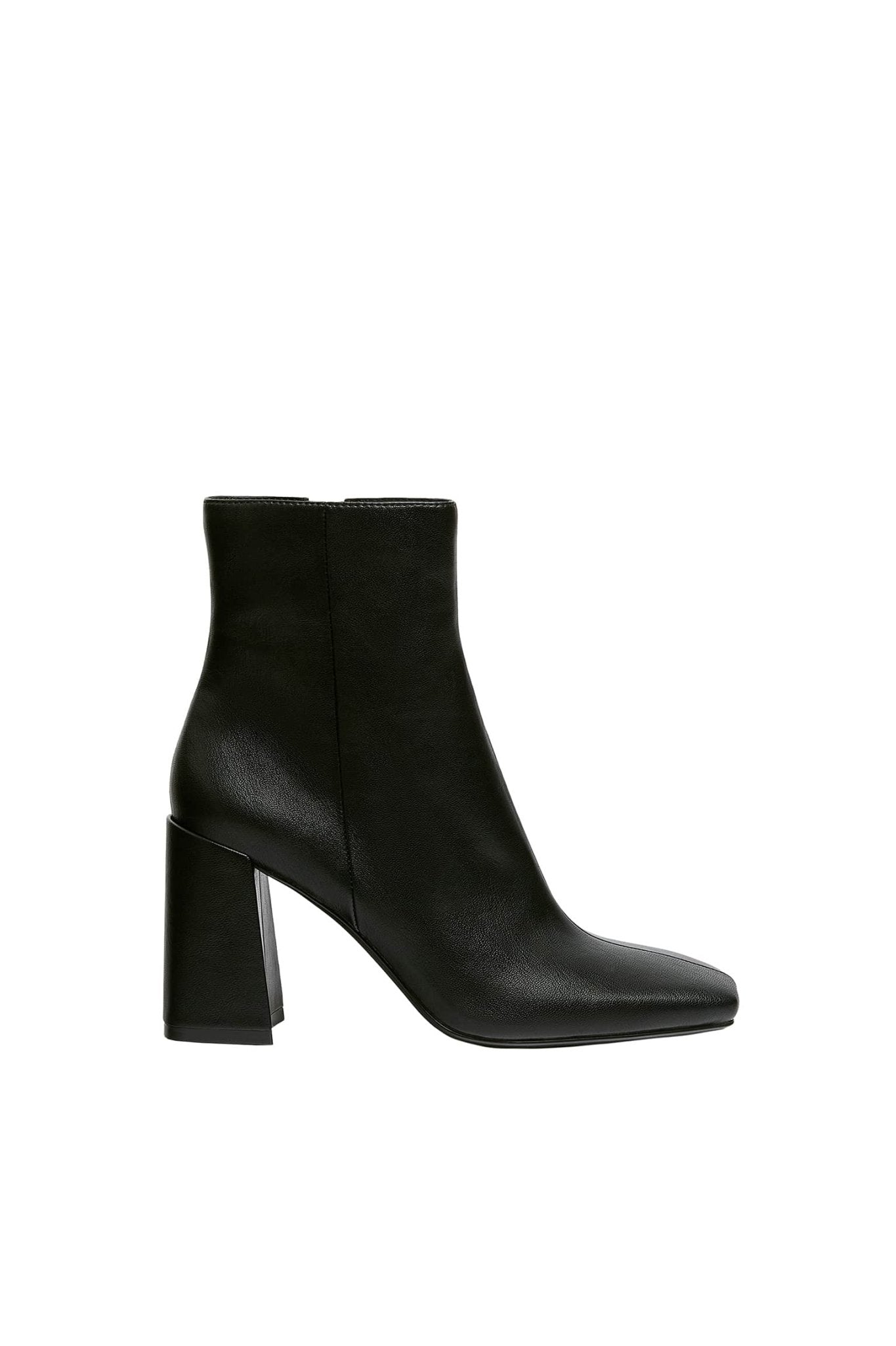 Pull&Bear heeled ankle boot in black - ASOS Sample Sale