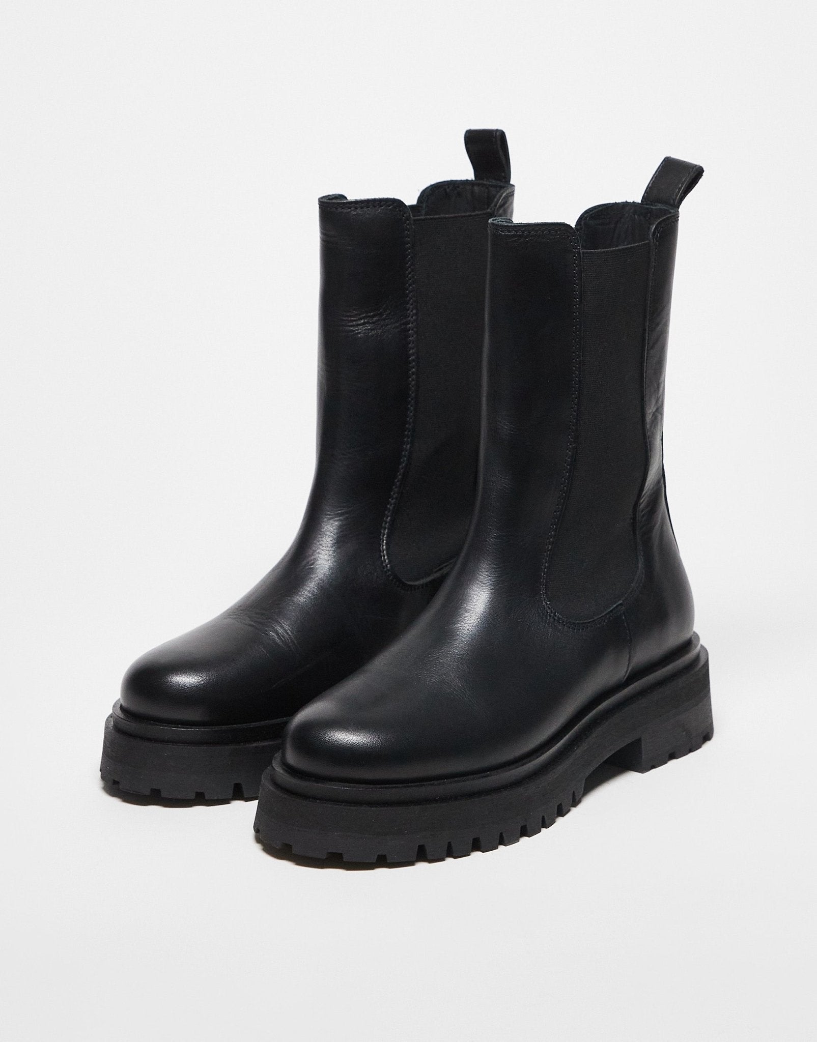 Pull&Bear high chunky tech boots in black - ASOS Sample Sale