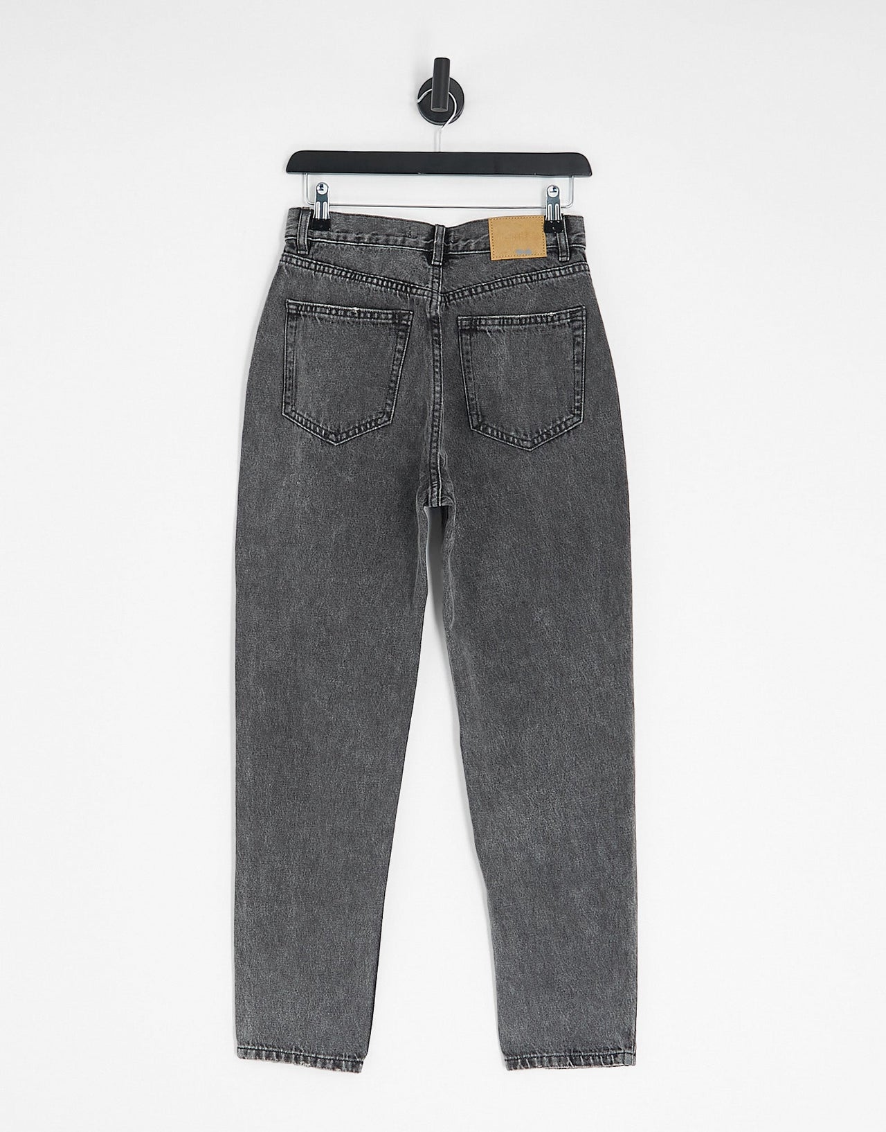 Pull&Bear high waisted mom jean in washed grey - ASOS Sample Sale