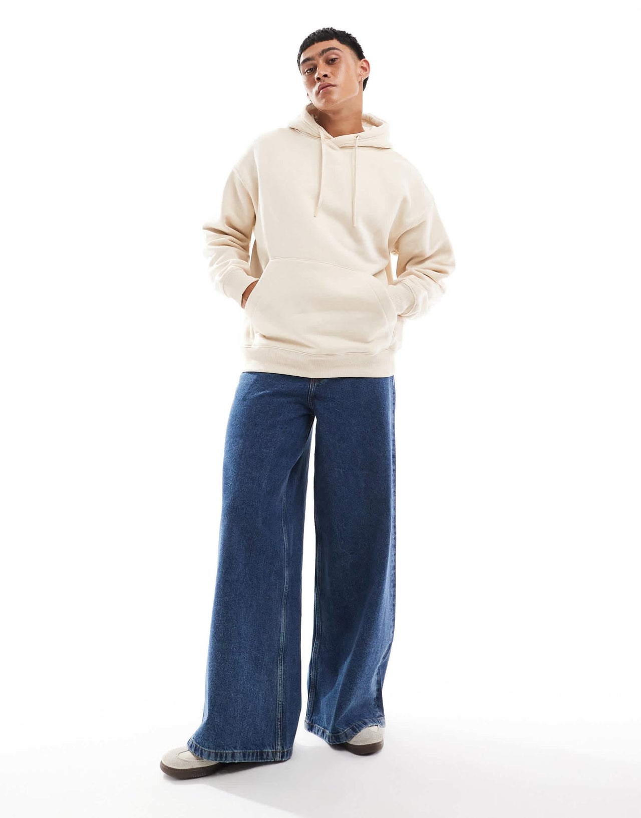 Pull&Bear hoodie in sand - ASOS Sample Sale