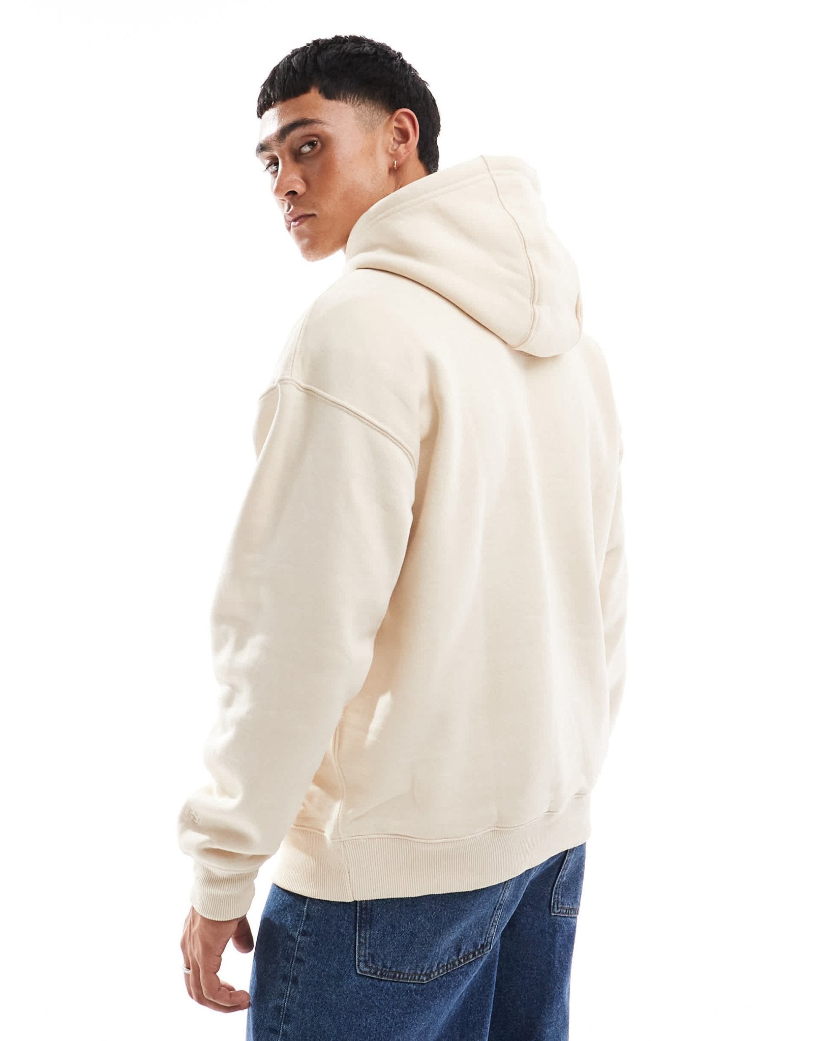 Pull&Bear hoodie in sand - ASOS Sample Sale