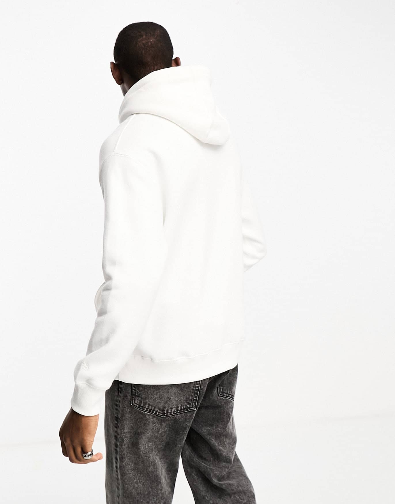 Pull&Bear hoodie in white - ASOS Sample Sale