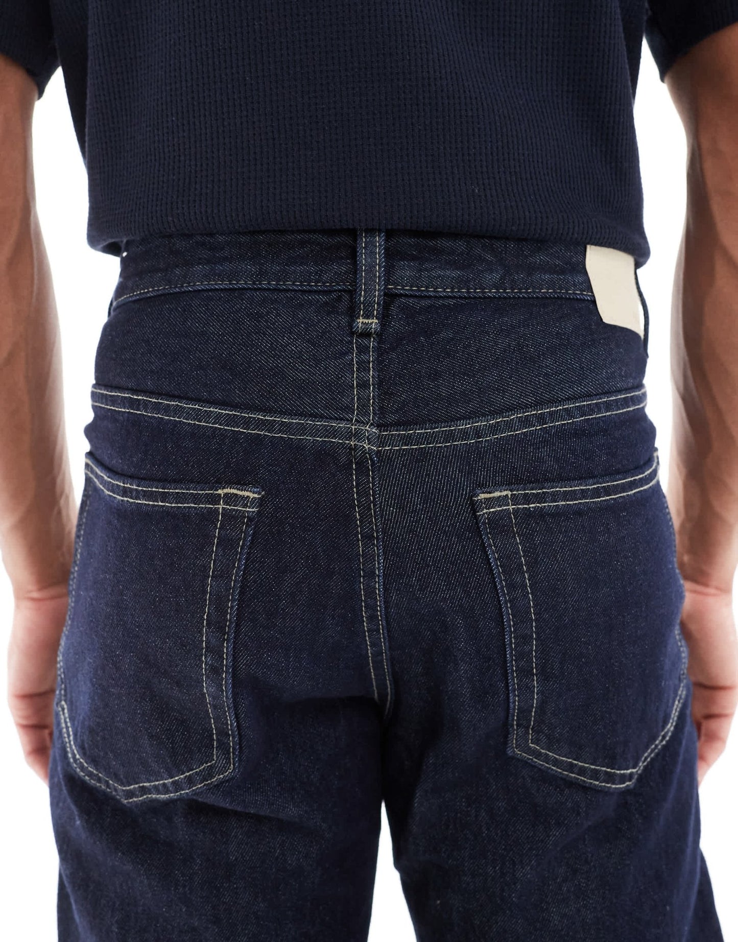 Pull&Bear loose jeans in indigo blue - ASOS Sample Sale