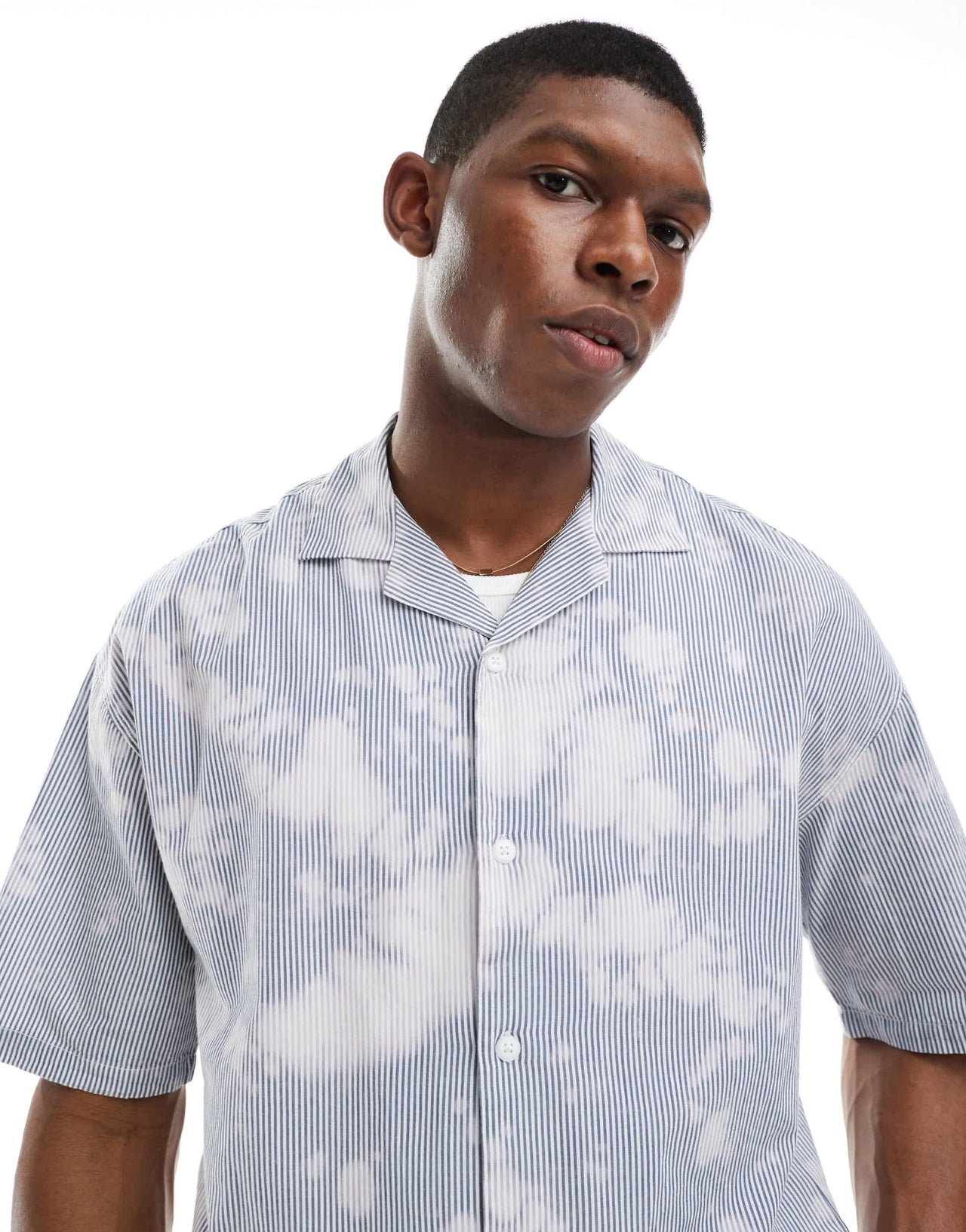 Pull&Bear natural tie dye shirt in ecru - ASOS Sample Sale
