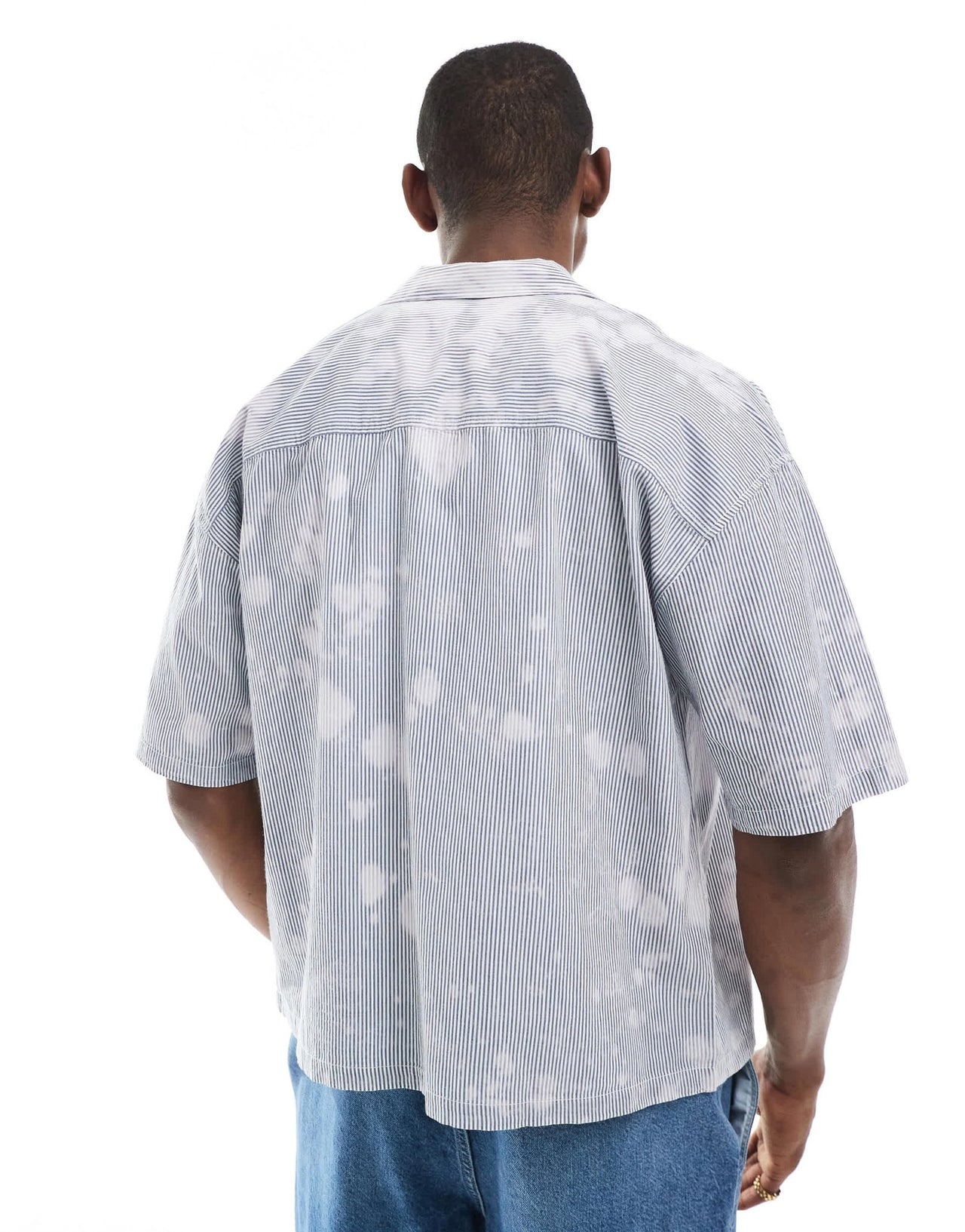 Pull&Bear natural tie dye shirt in ecru - ASOS Sample Sale