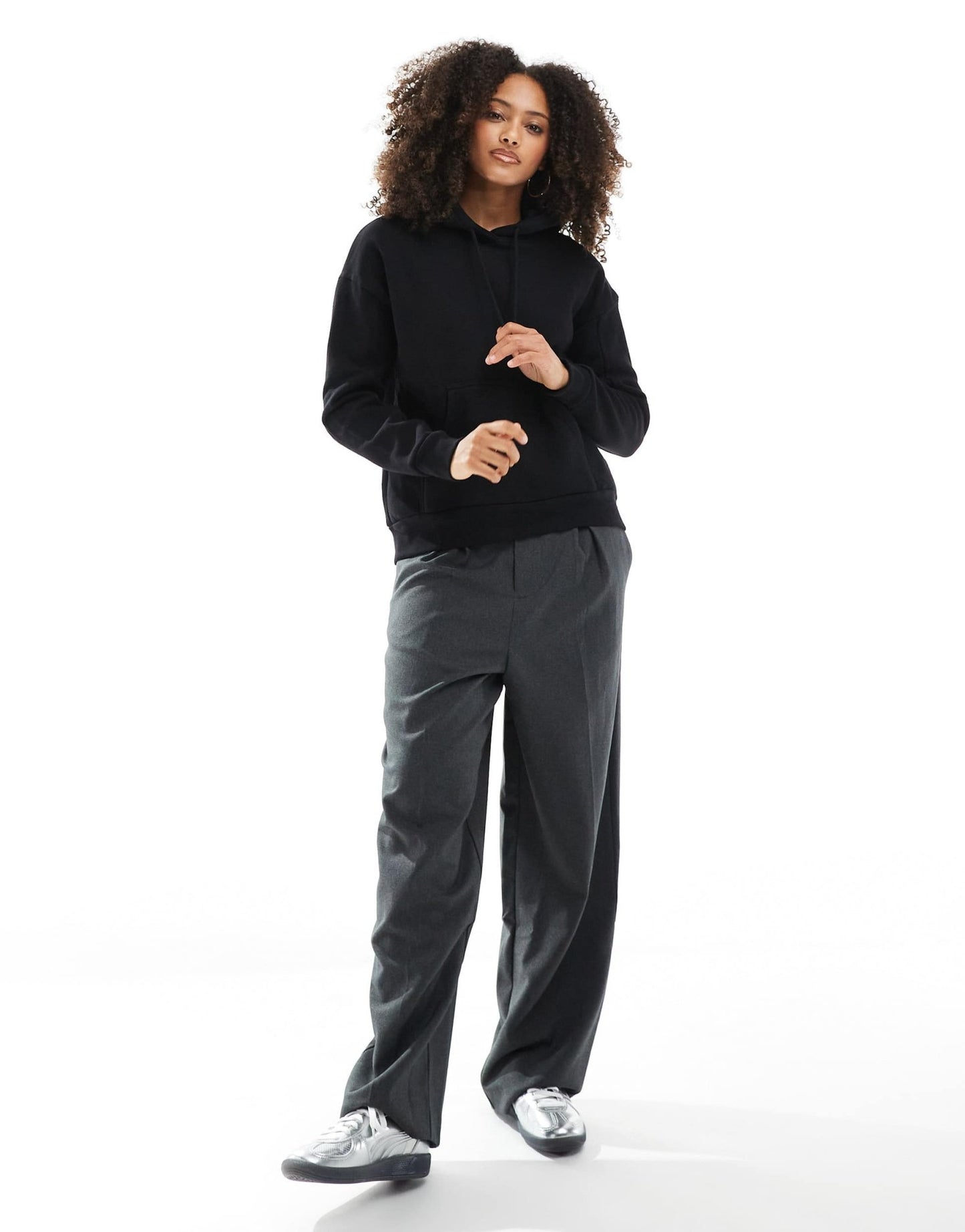 Pull&Bear oversized hoodie in black - ASOS Sample Sale