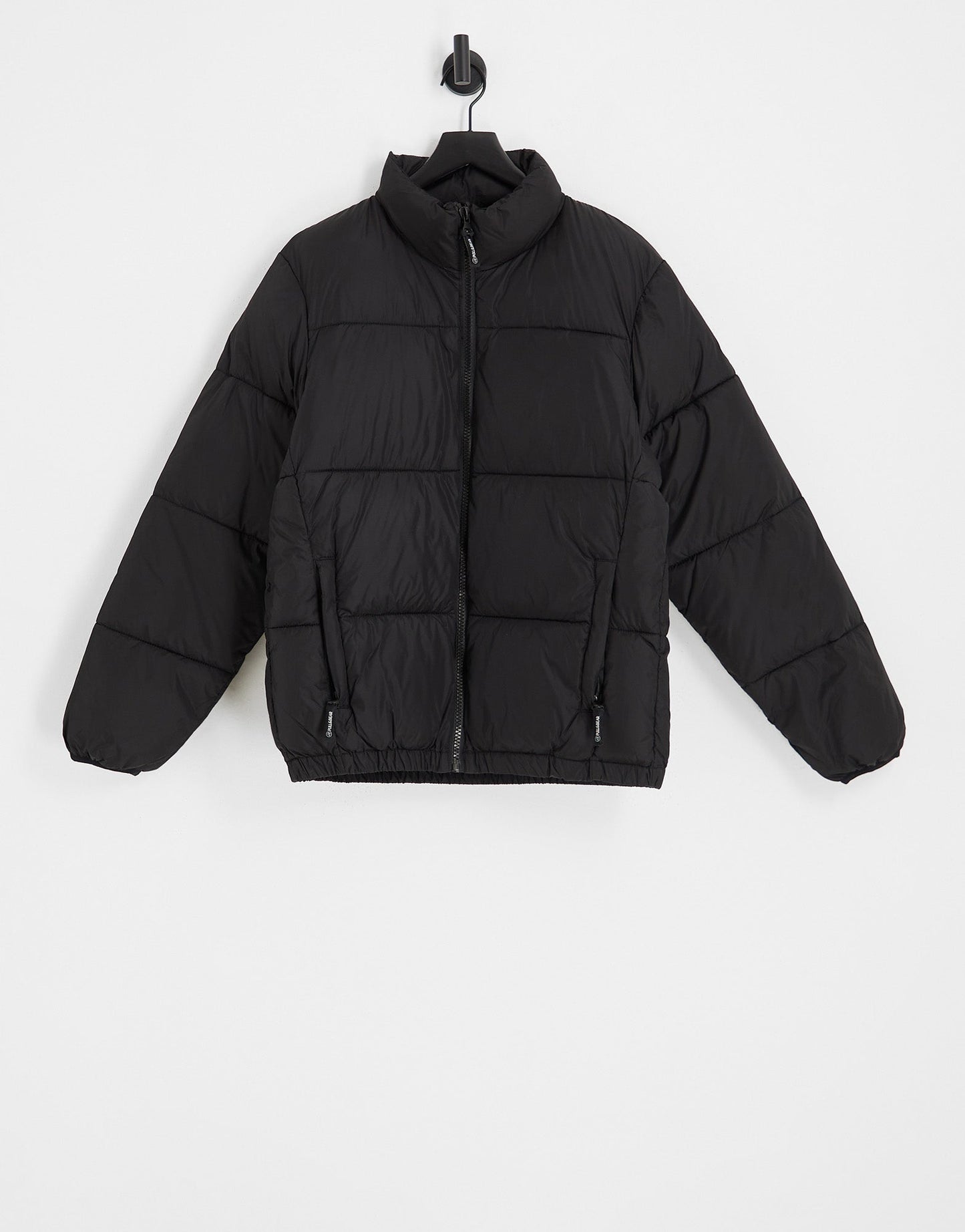 Pull&Bear puffer jacket in black - ASOS Sample Sale