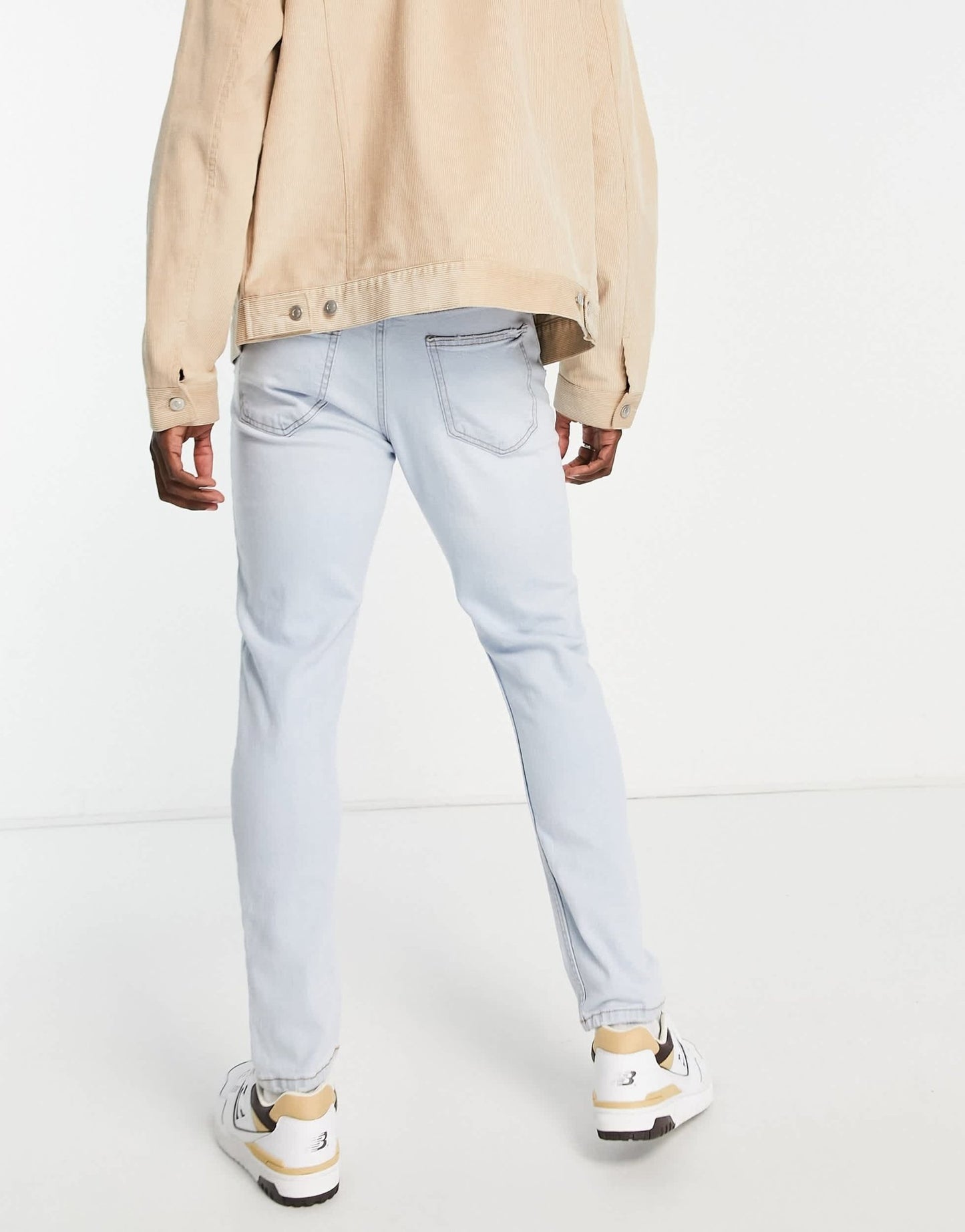 Pull&Bear slim jeans in light blue - ASOS Sample Sale
