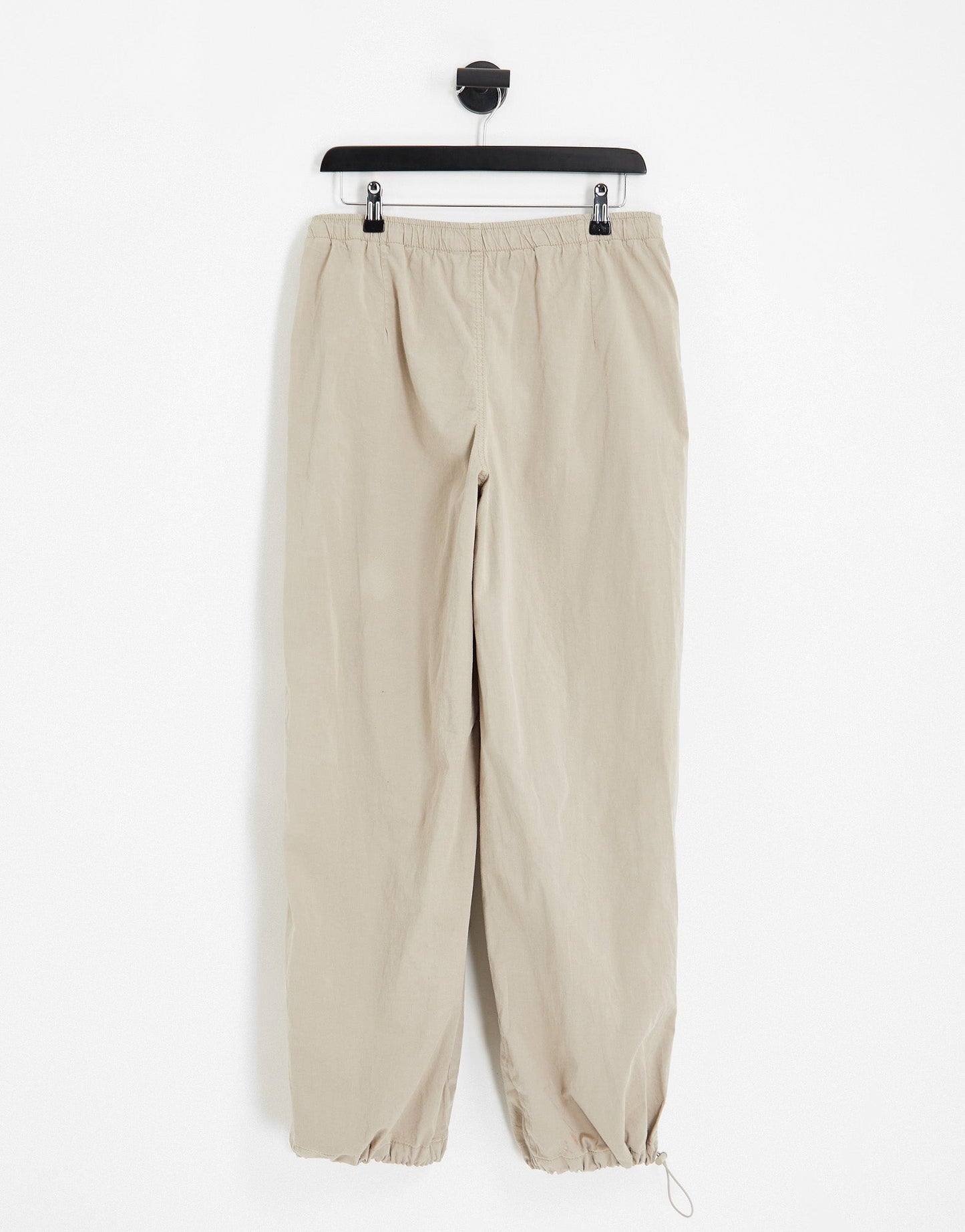 Pull&Bear slim leg parachute pants in stone - ASOS Sample Sale