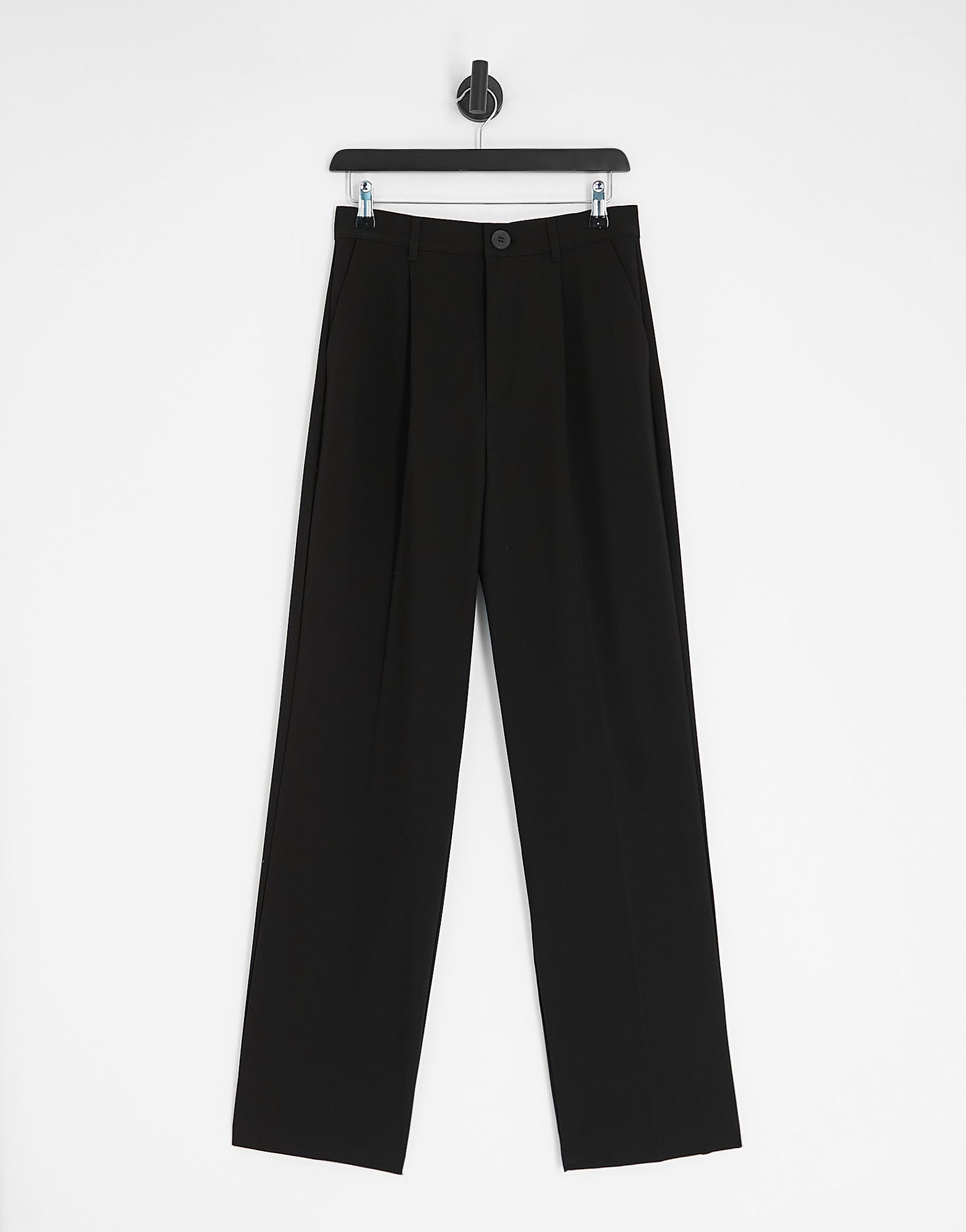 Pull&Bear slouchy dad trouser in black - ASOS Sample Sale