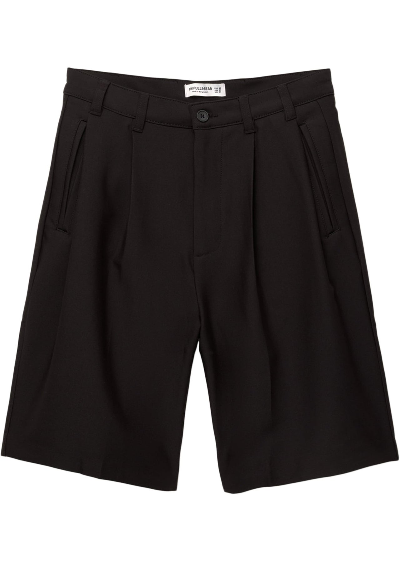 Pull&Bear smart tailored short in black - ASOS Sample Sale