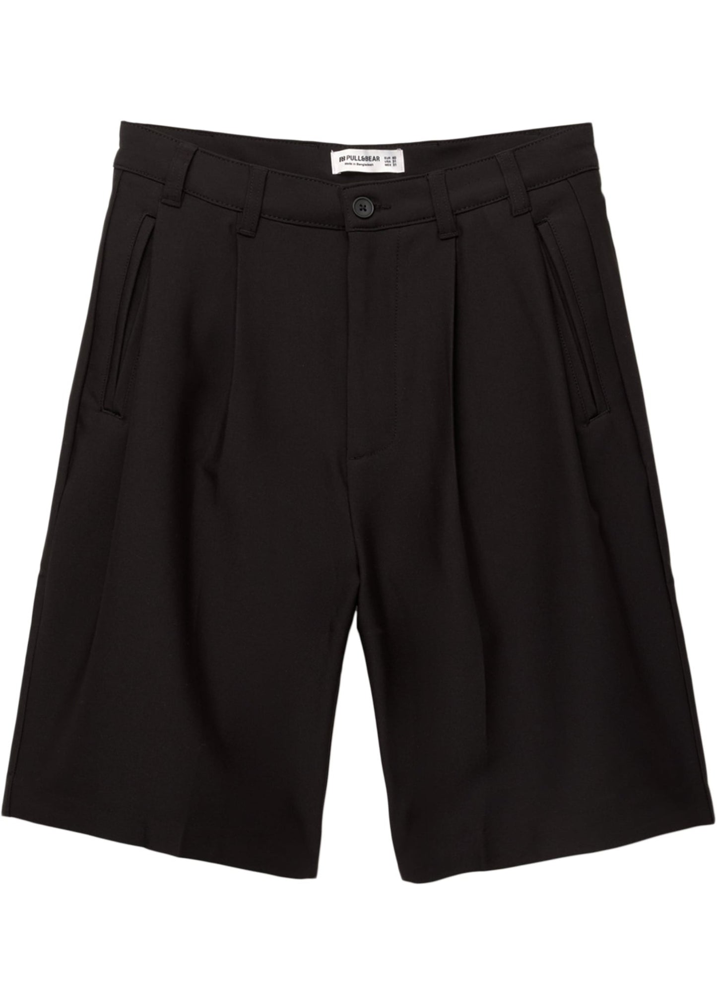 Pull&Bear smart tailored short in black - ASOS Sample Sale