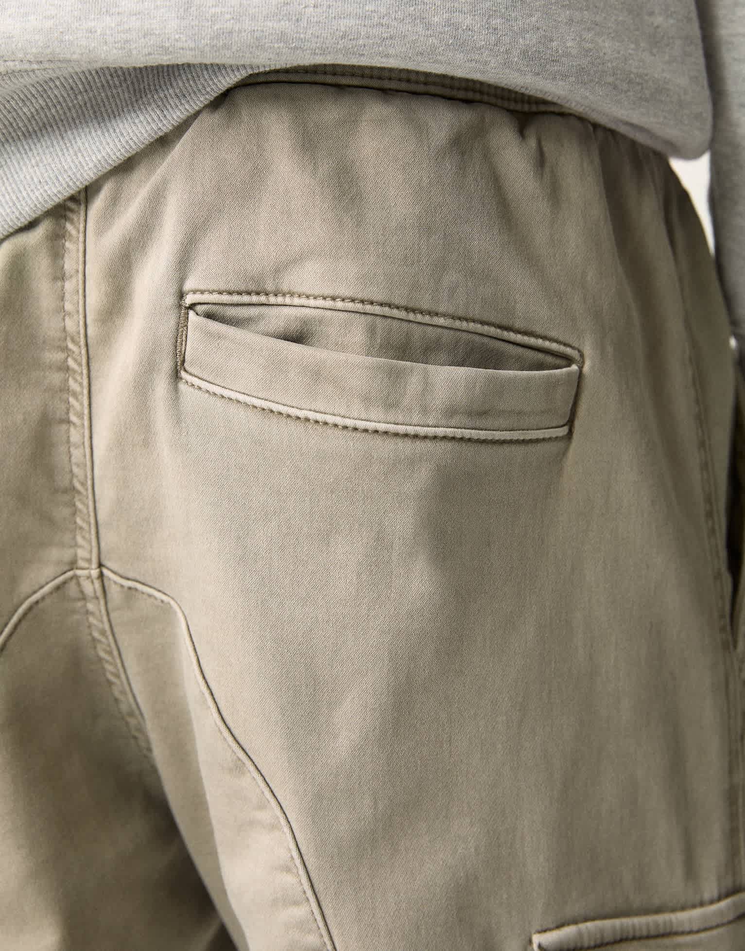 Pull&Bear soft cargo joggers in stone - ASOS Sample Sale