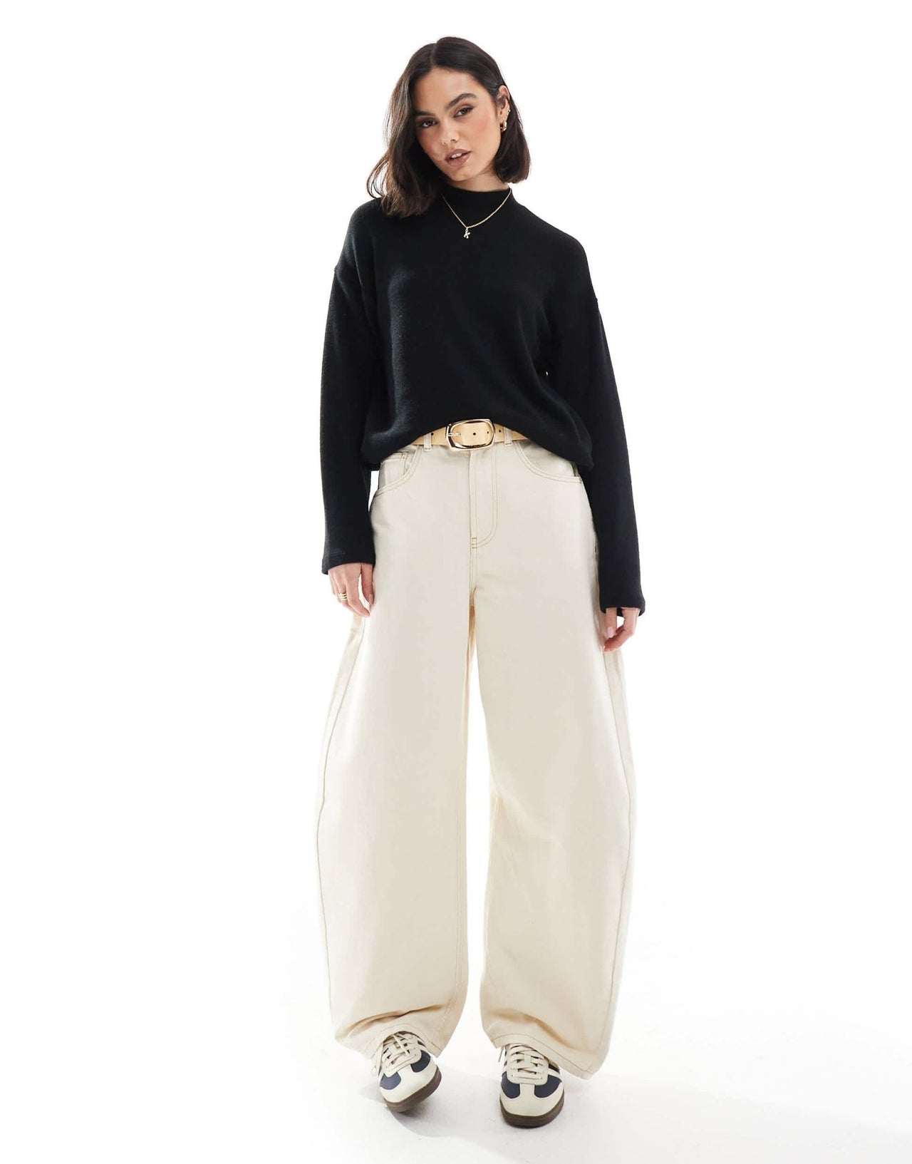 Pull&Bear soft touch long sleeve top co-ord in black - ASOS Sample Sale