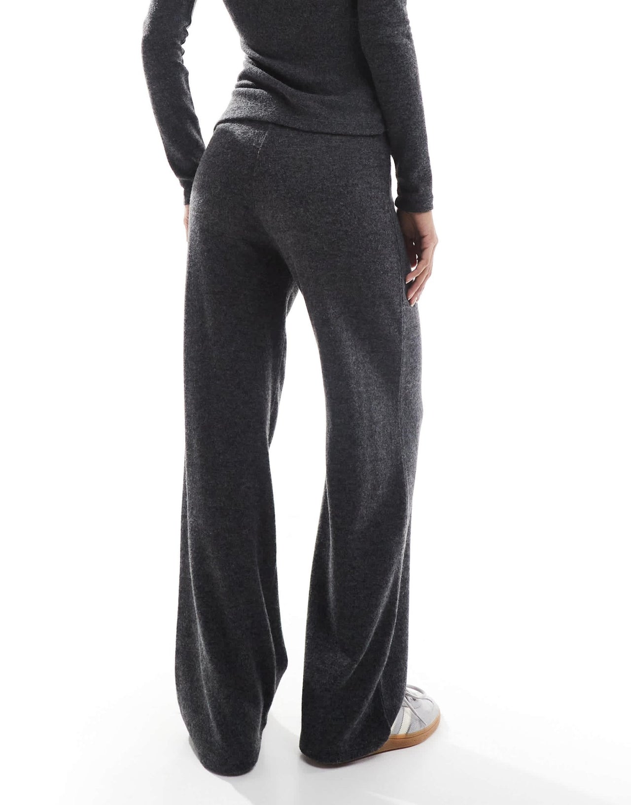 Pull&Bear soft touch wide leg jogger co - ord in charcoal grey - ASOS Sample Sale