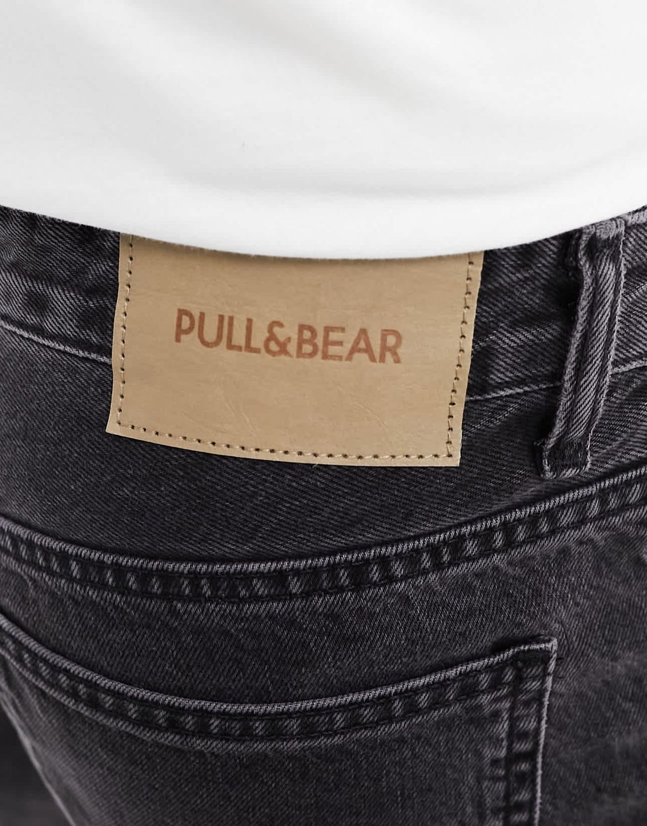 Pull&Bear standard fit jeans in black - ASOS Sample Sale