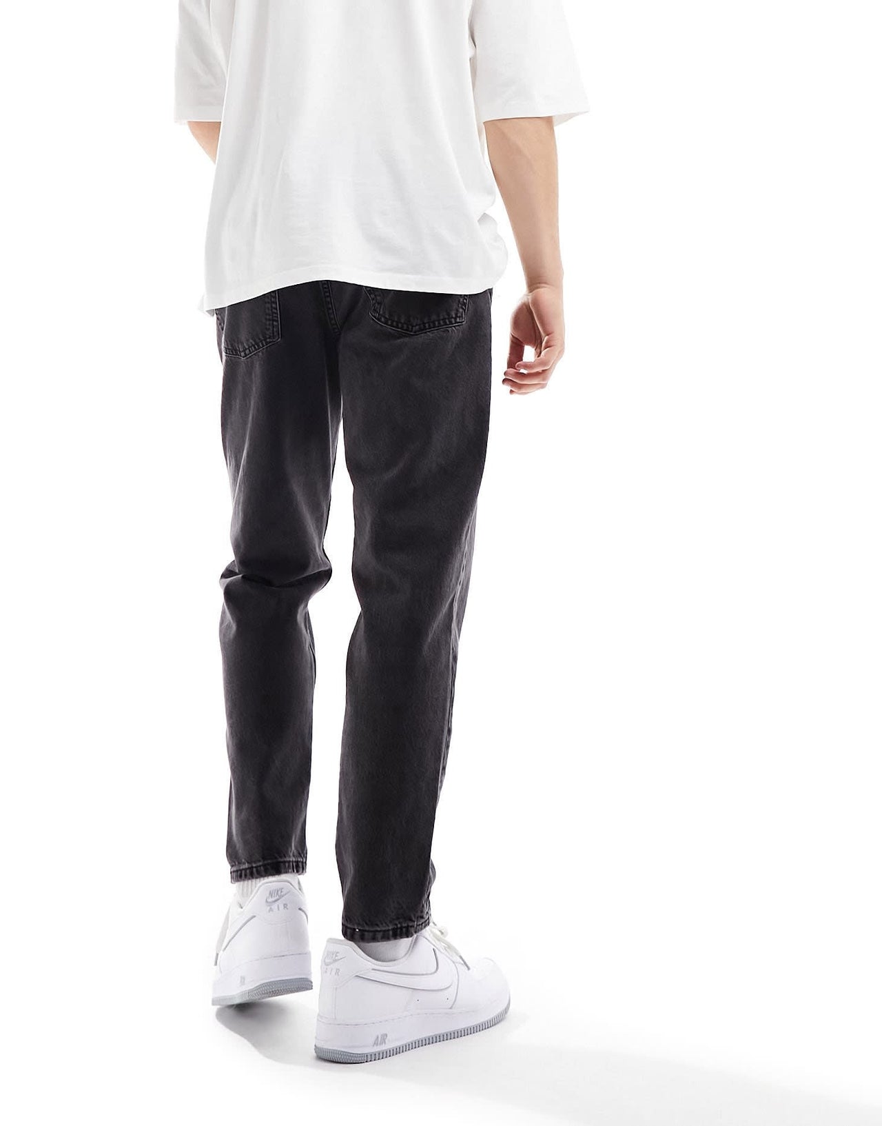 Pull&Bear standard fit jeans in black - ASOS Sample Sale