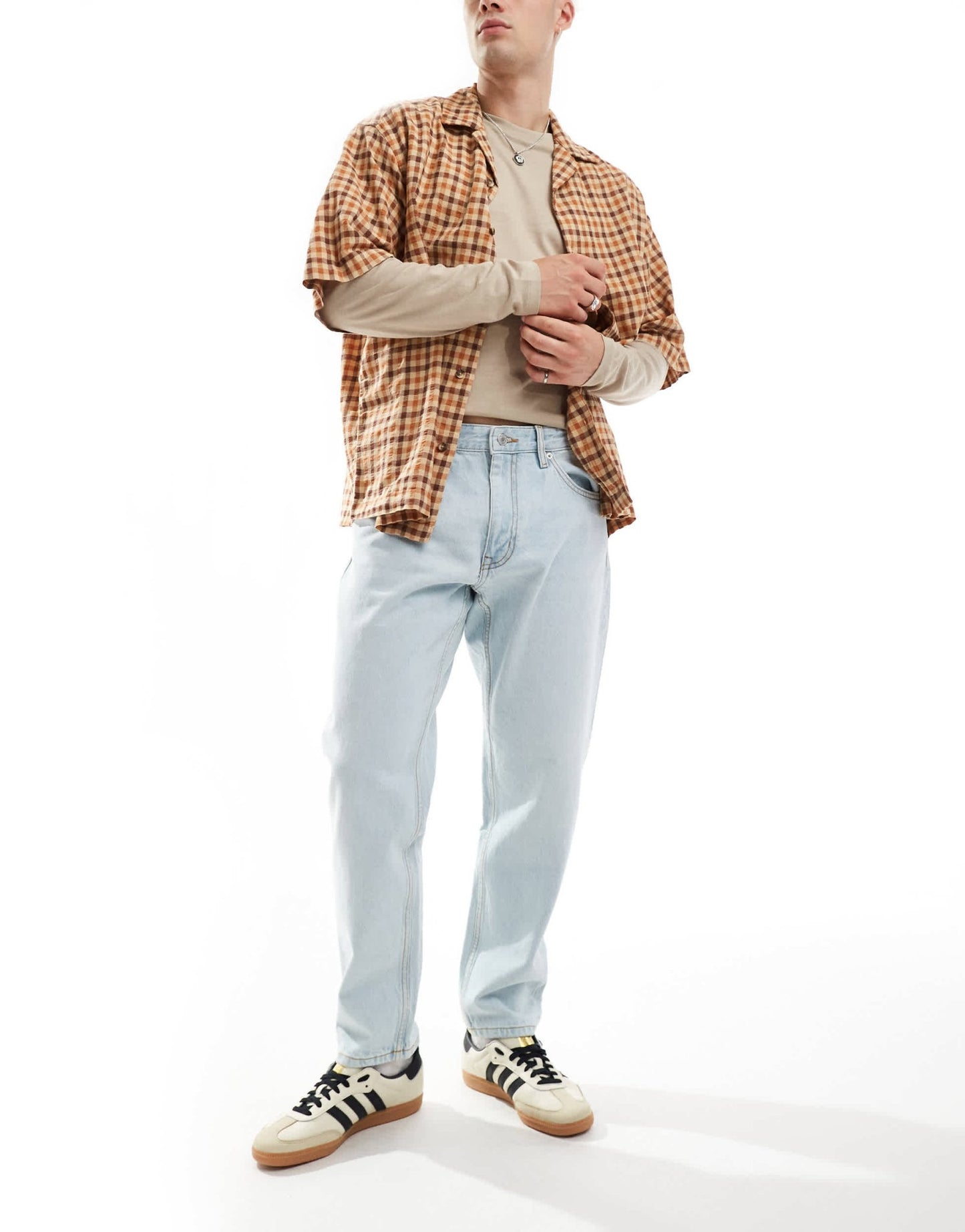 Pull&Bear standard fit jeans in light blue - ASOS Sample Sale
