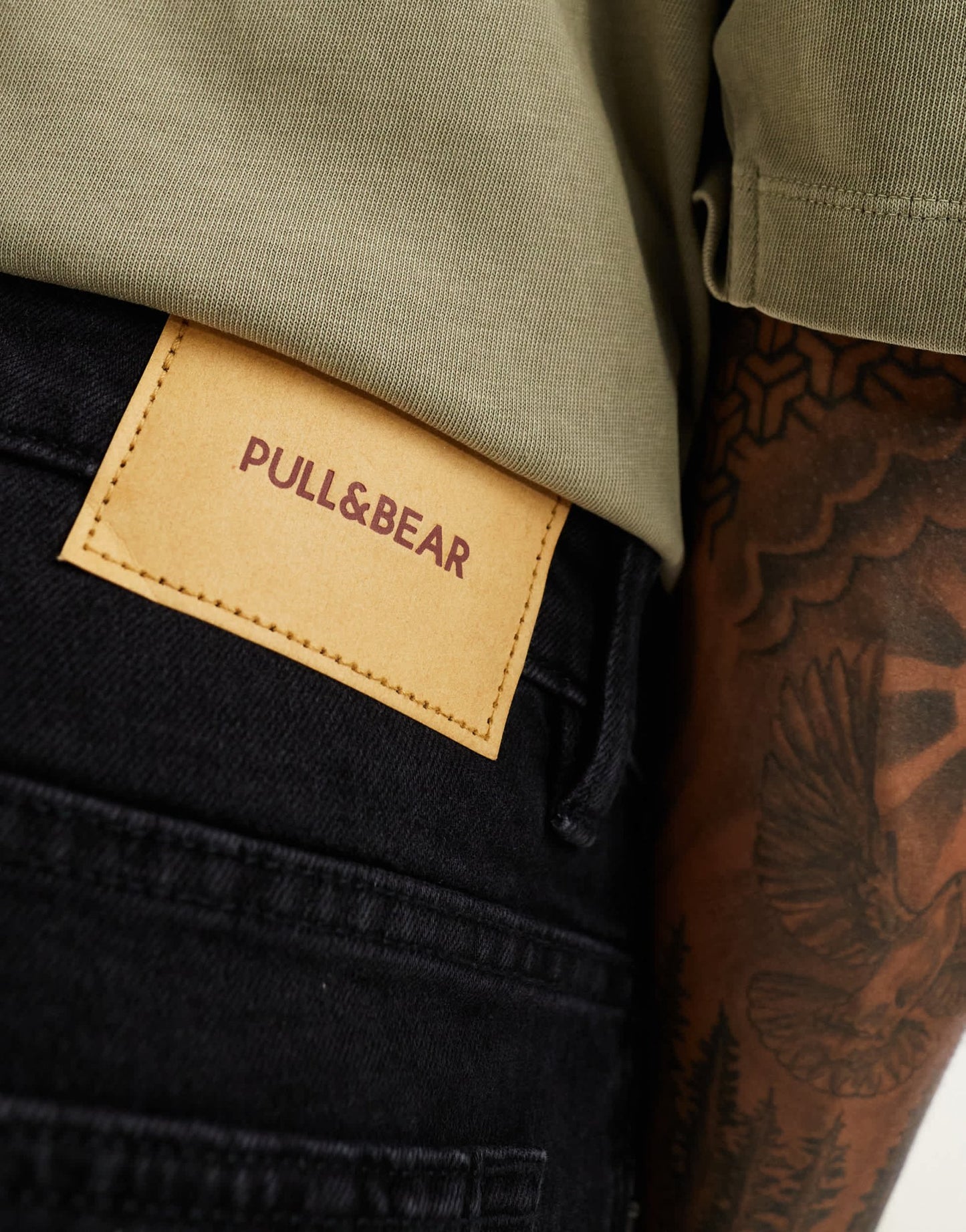 Pull&Bear straight fit jeans in washed black - ASOS Sample Sale