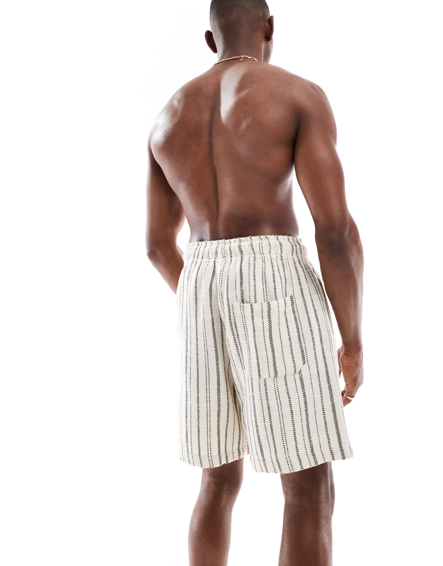 Pull&Bear striped short in blue - ASOS Sample Sale