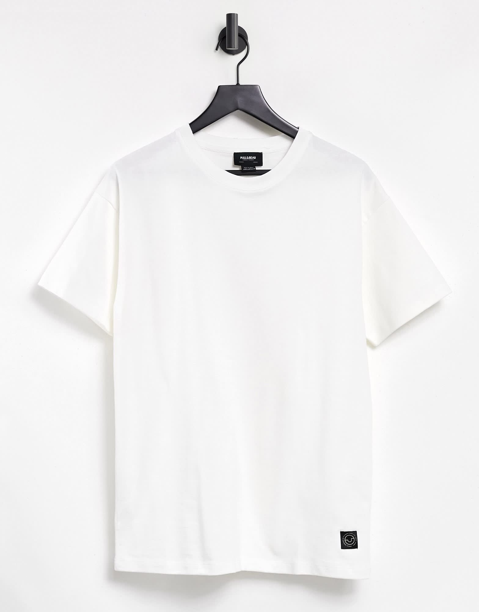 Pull&Bear t-shirt in white - ASOS Sample Sale