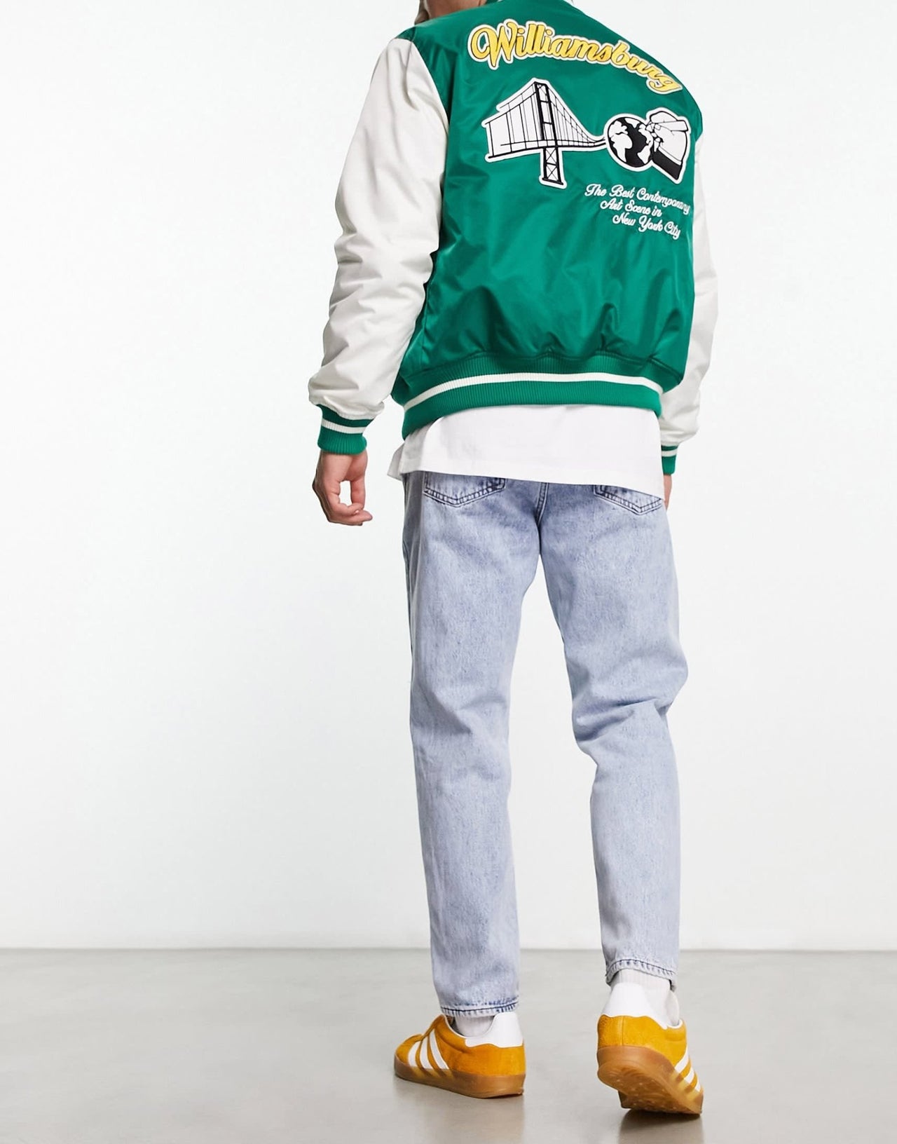 Pull&Bear wide fit basic jeans in light blue - ASOS Sample Sale