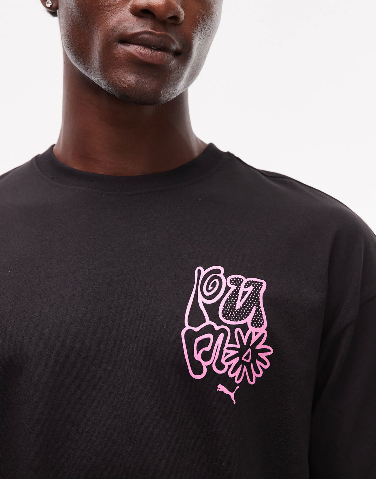 Puma Bubble t-shirt in black Exclusive at ASOS - ASOS Sample Sale