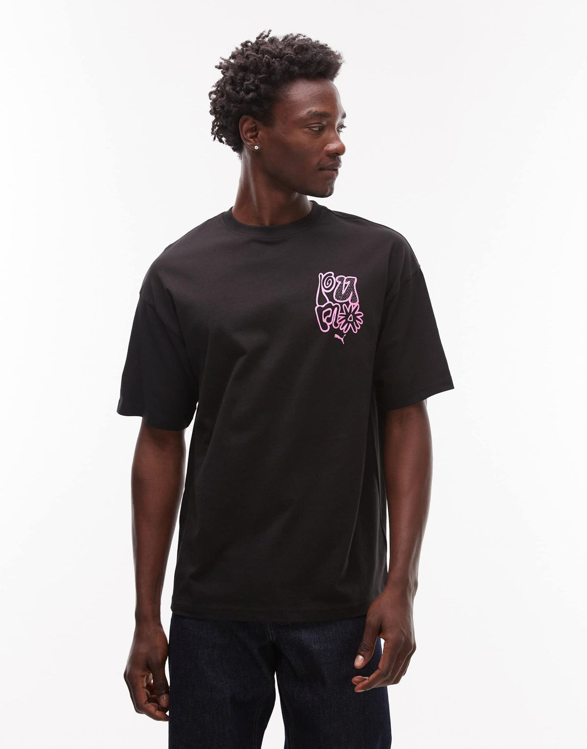 Puma Bubble t-shirt in black Exclusive at ASOS - ASOS Sample Sale