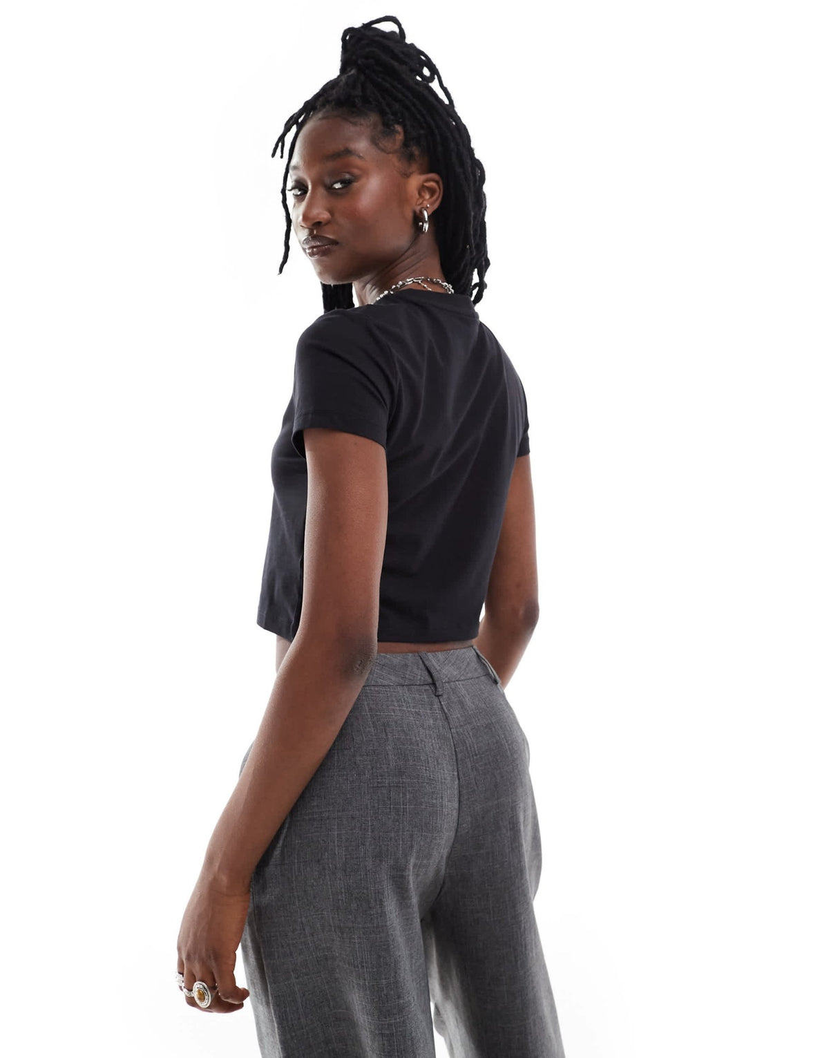 Puma Classics baby tee in black - ASOS Sample Sale