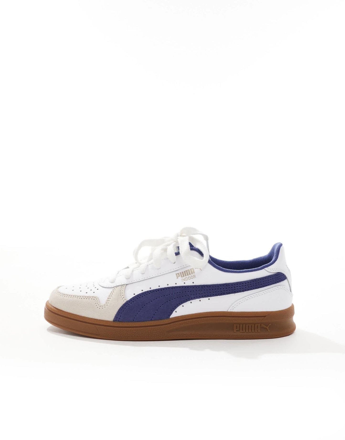 Puma Indoor trainers in white & blue - ASOS Sample Sale