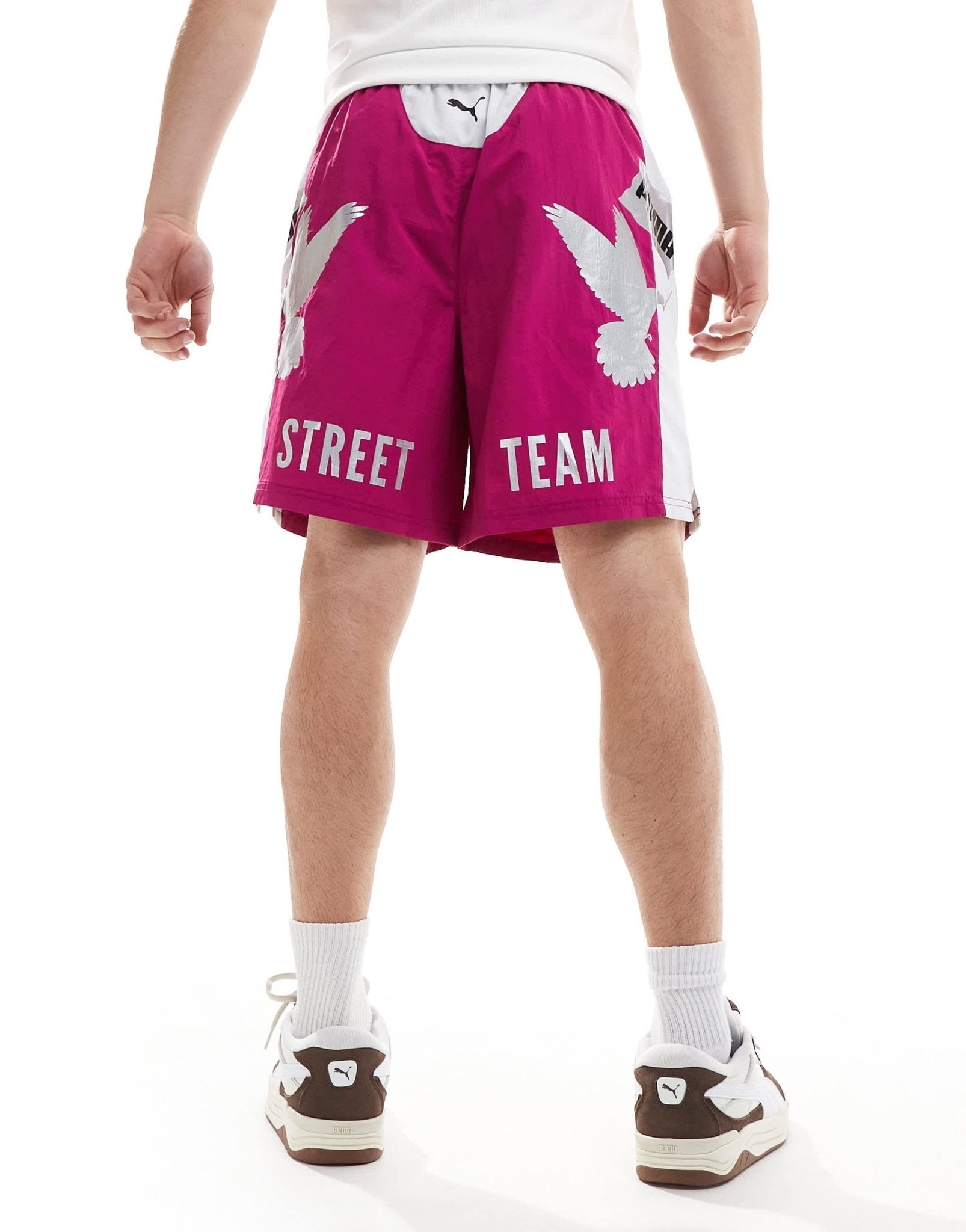 Puma MAS TIEMPO football shorts in magenta - ASOS Sample Sale