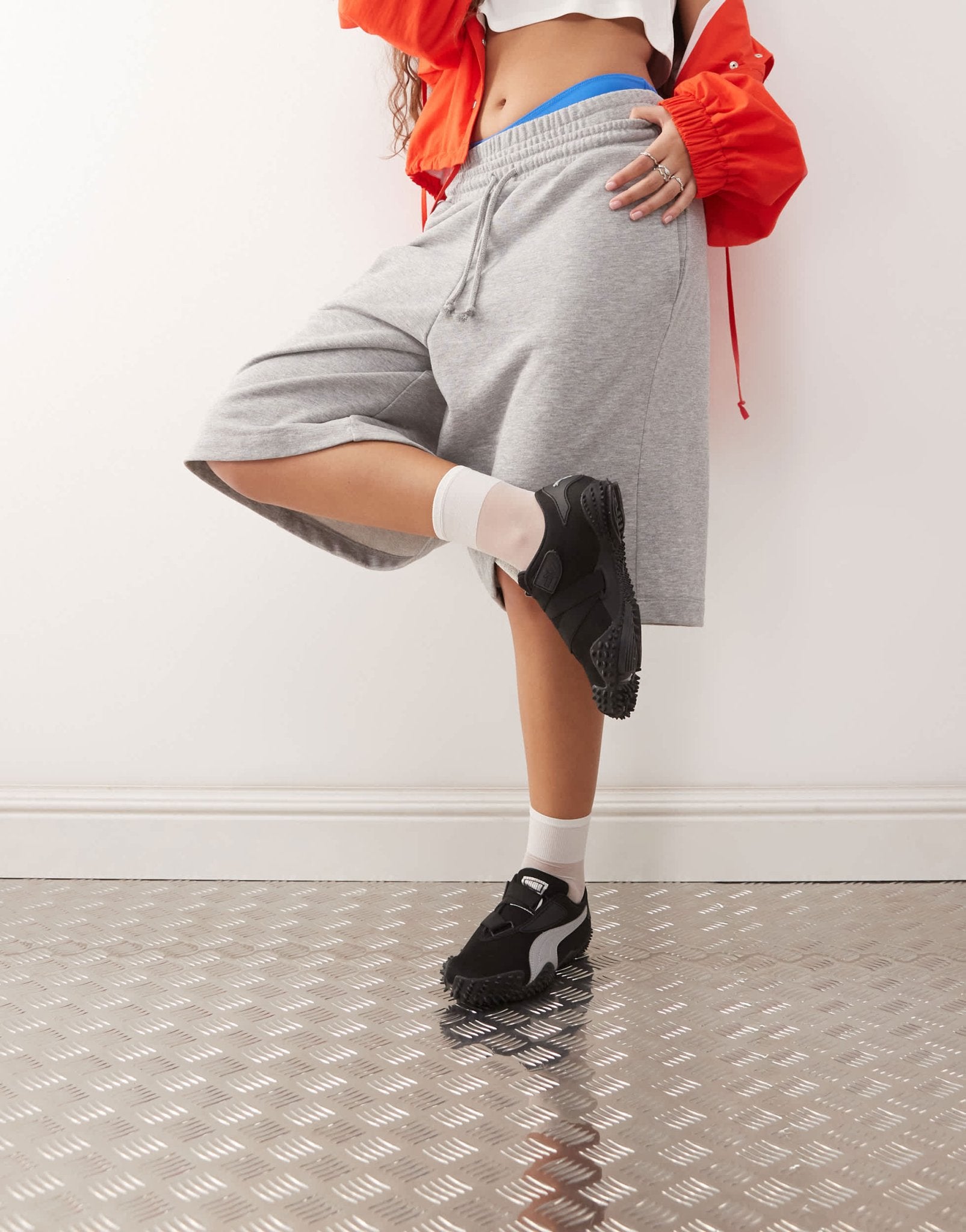 Puma Mostro trainers in black & silver - ASOS Sample Sale