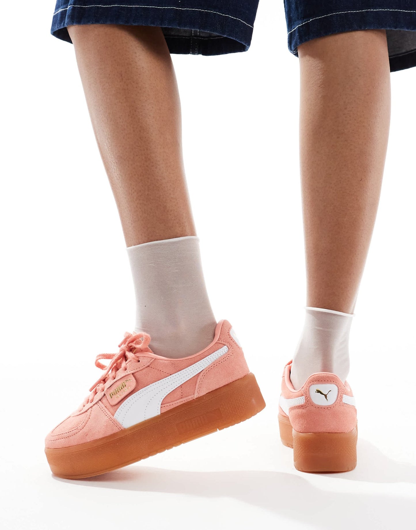 Puma Palermo Eleveta trainers in coral pink - ASOS Sample Sale