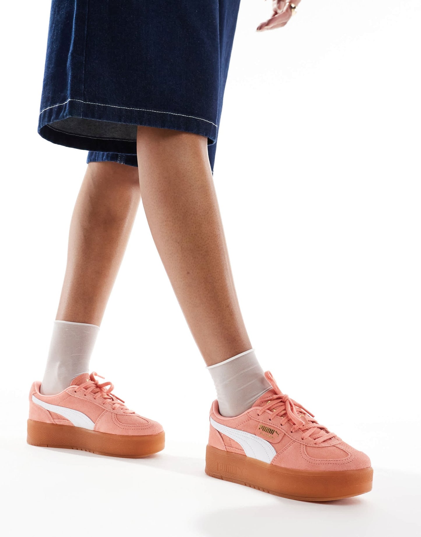 Puma Palermo Eleveta trainers in coral pink - ASOS Sample Sale