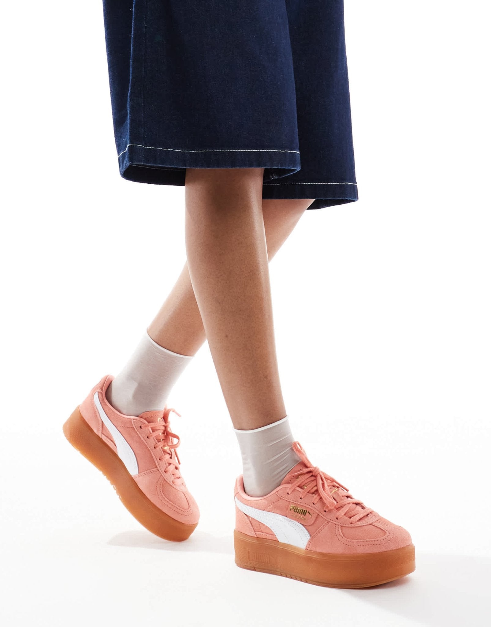 Puma Palermo Eleveta trainers in coral pink - ASOS Sample Sale