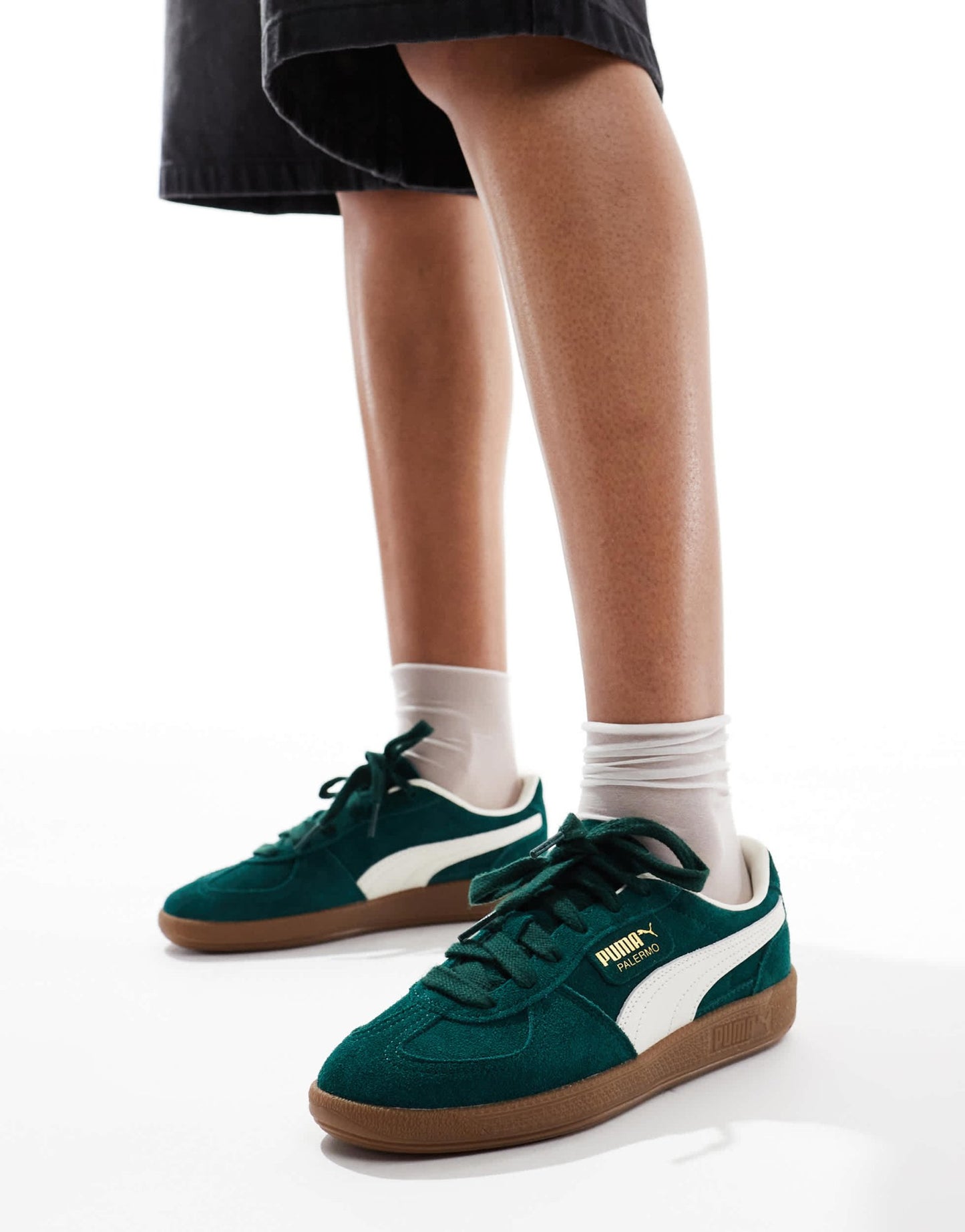 Puma Palermo trainers in forest green - ASOS Sample Sale