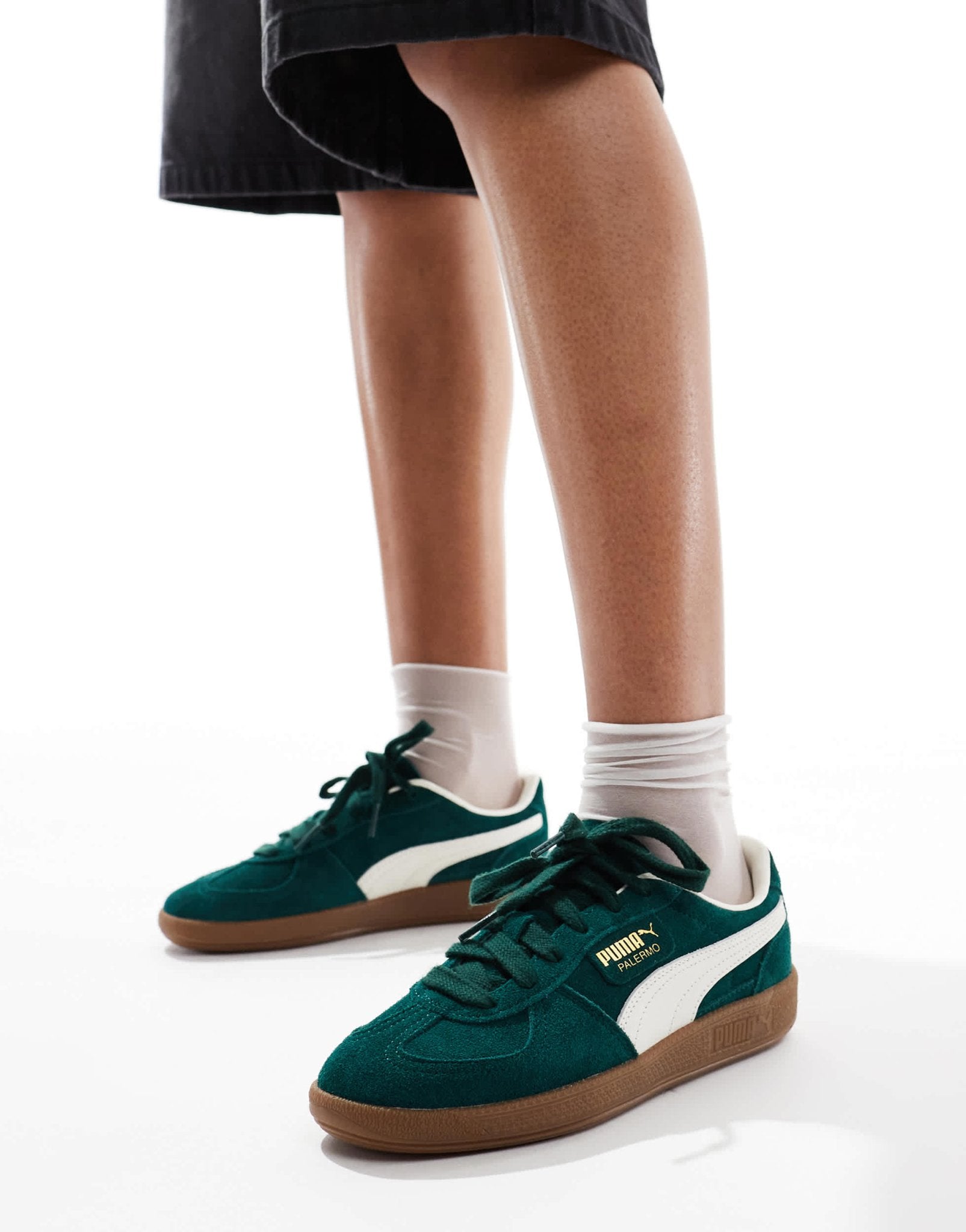 Puma Palermo trainers in forest green - ASOS Sample Sale