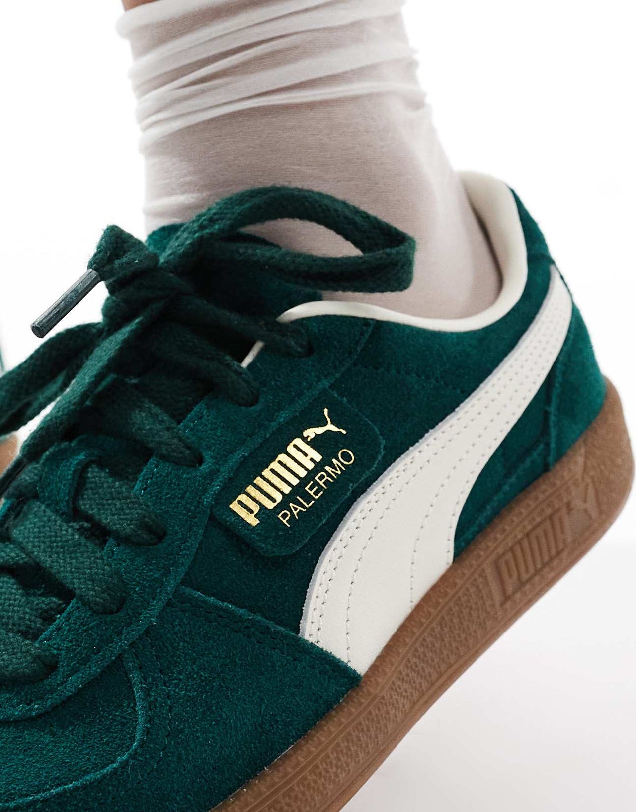 Puma Palermo trainers in forest green - ASOS Sample Sale