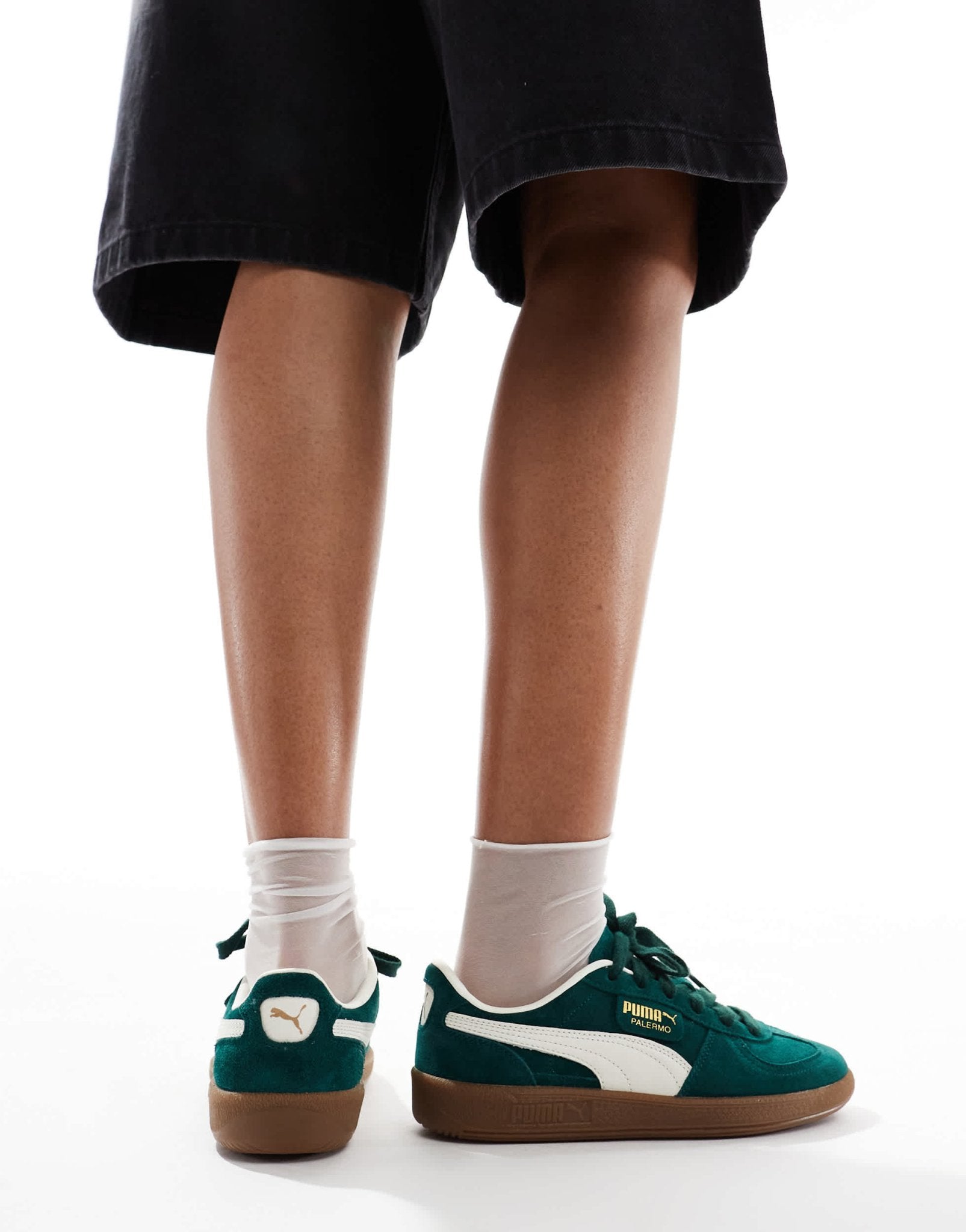 Puma Palermo trainers in forest green - ASOS Sample Sale