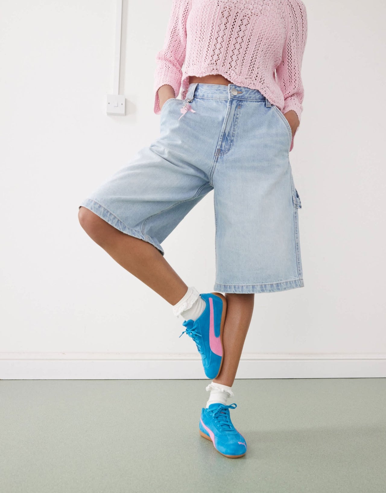 Puma Speedcat OG trainers in teal & pink - ASOS Sample Sale