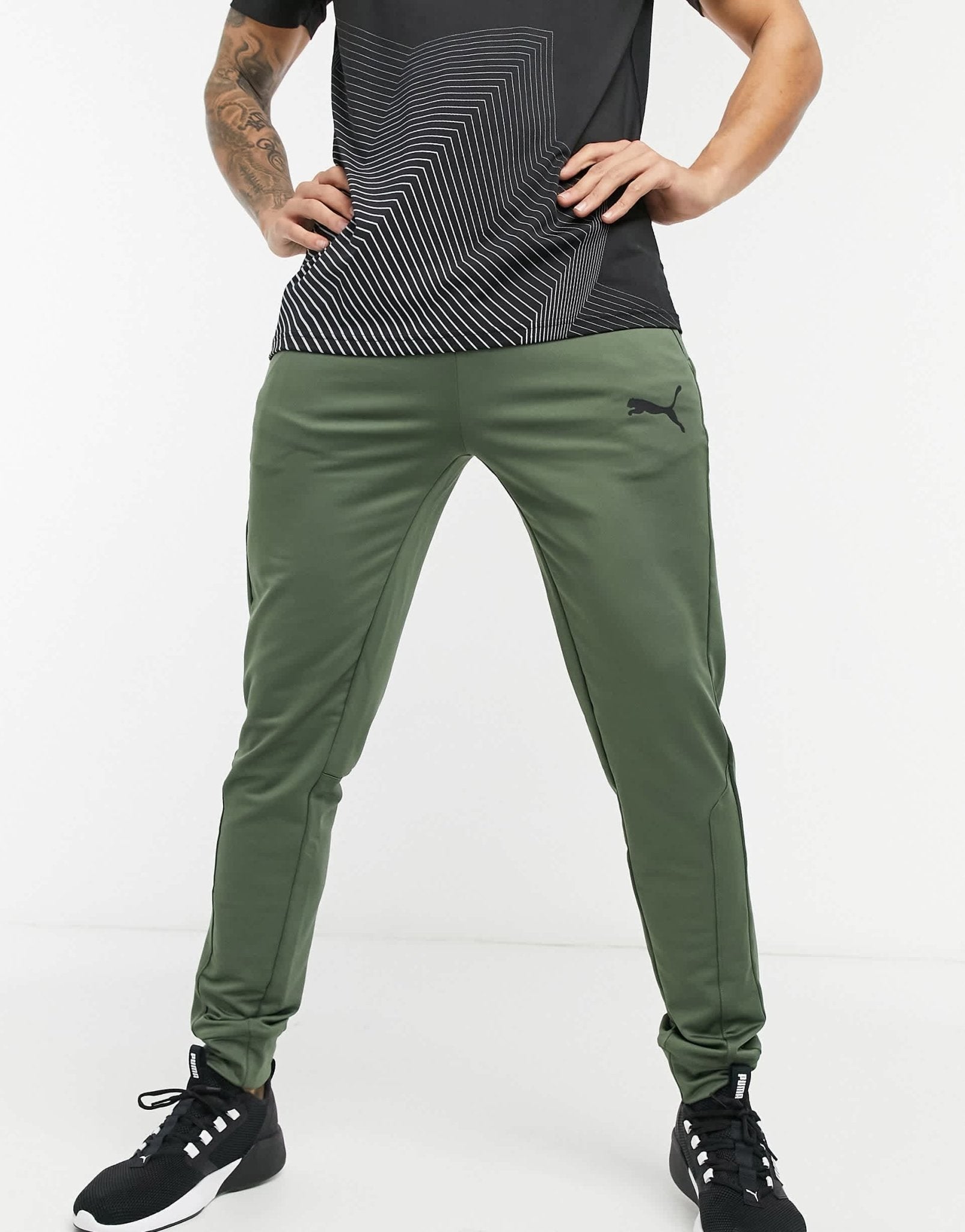 Puma Training joggers in khaki exclusive to ASOS - ASOS Sample Sale