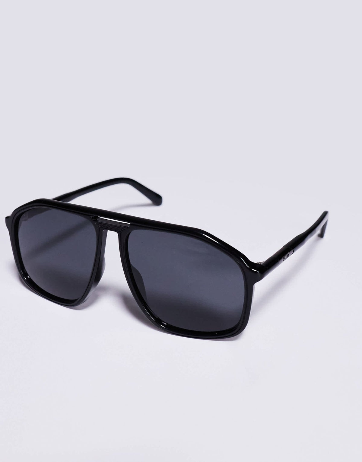 Quay studio sesh shield sunglasses in black - ASOS Sample Sale