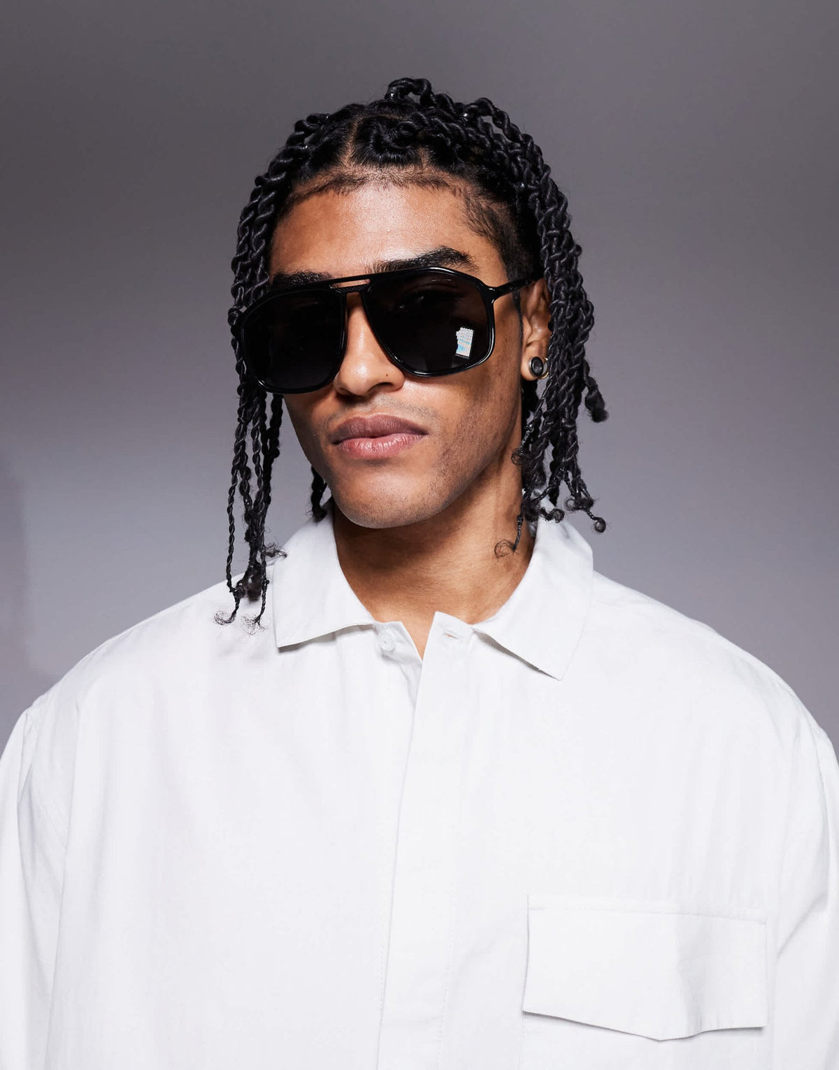 Quay studio sesh shield sunglasses in black - ASOS Sample Sale