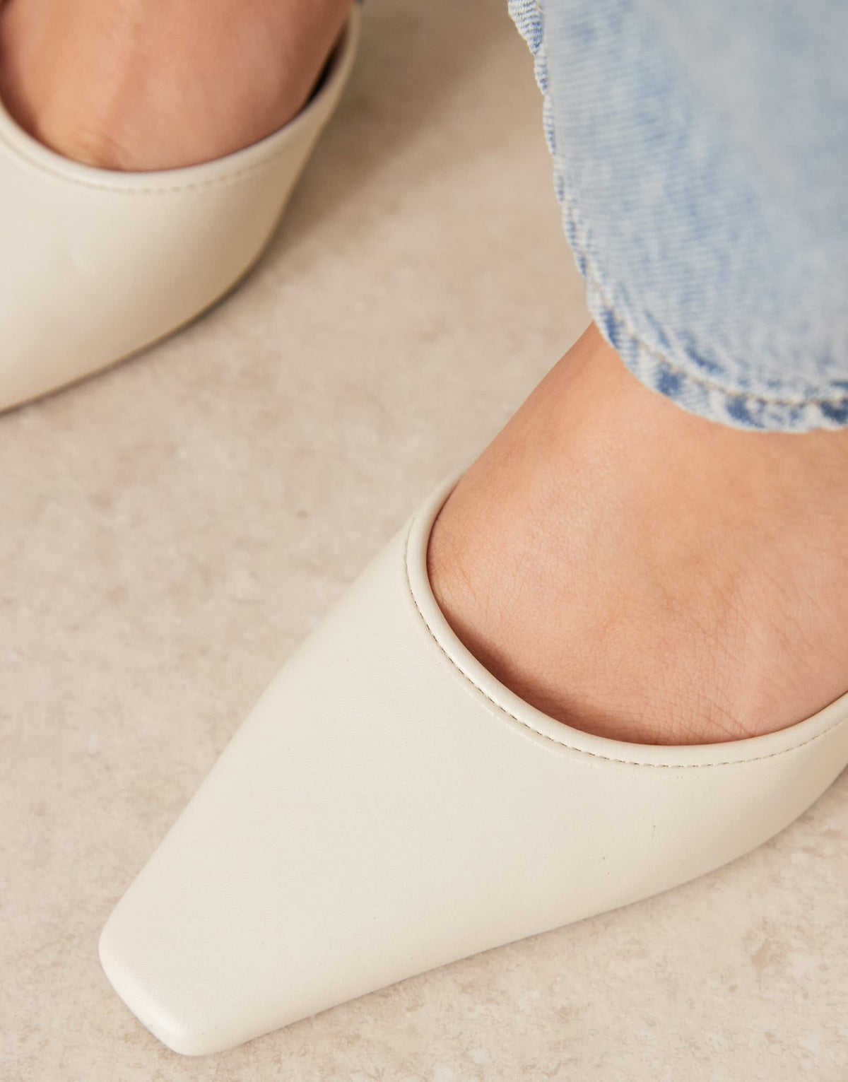 RAID Alya heeled mules in off white - ASOS Sample Sale