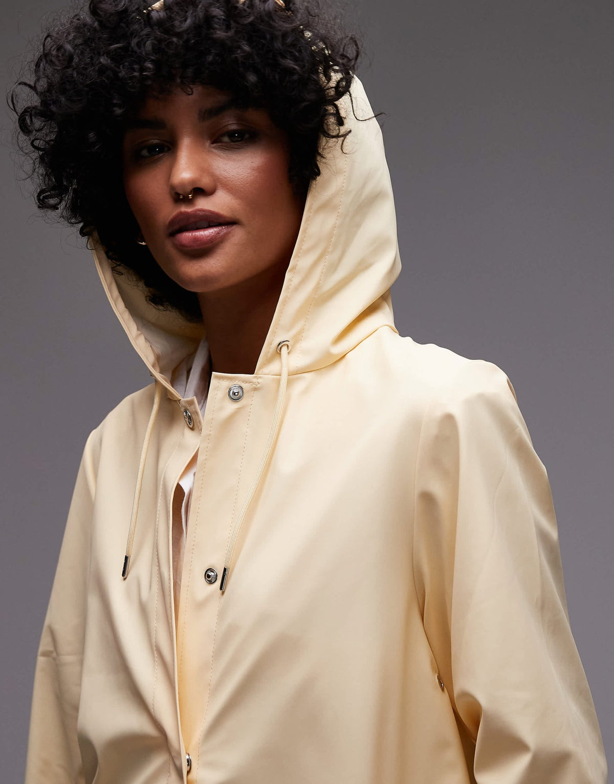 Rains A-line waterproof jacket in light peach - ASOS Sample Sale
