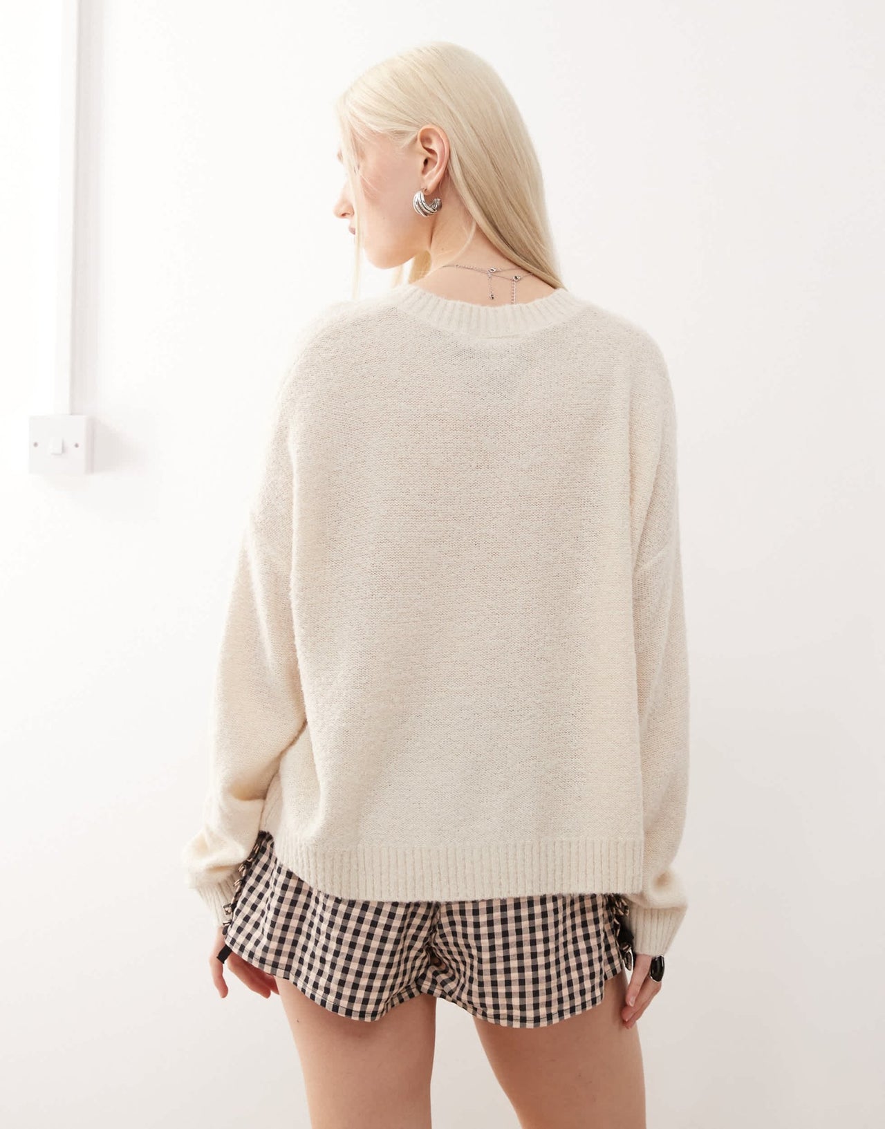 Reclaimed Vintage boxy cardigan in cream - ASOS Sample Sale